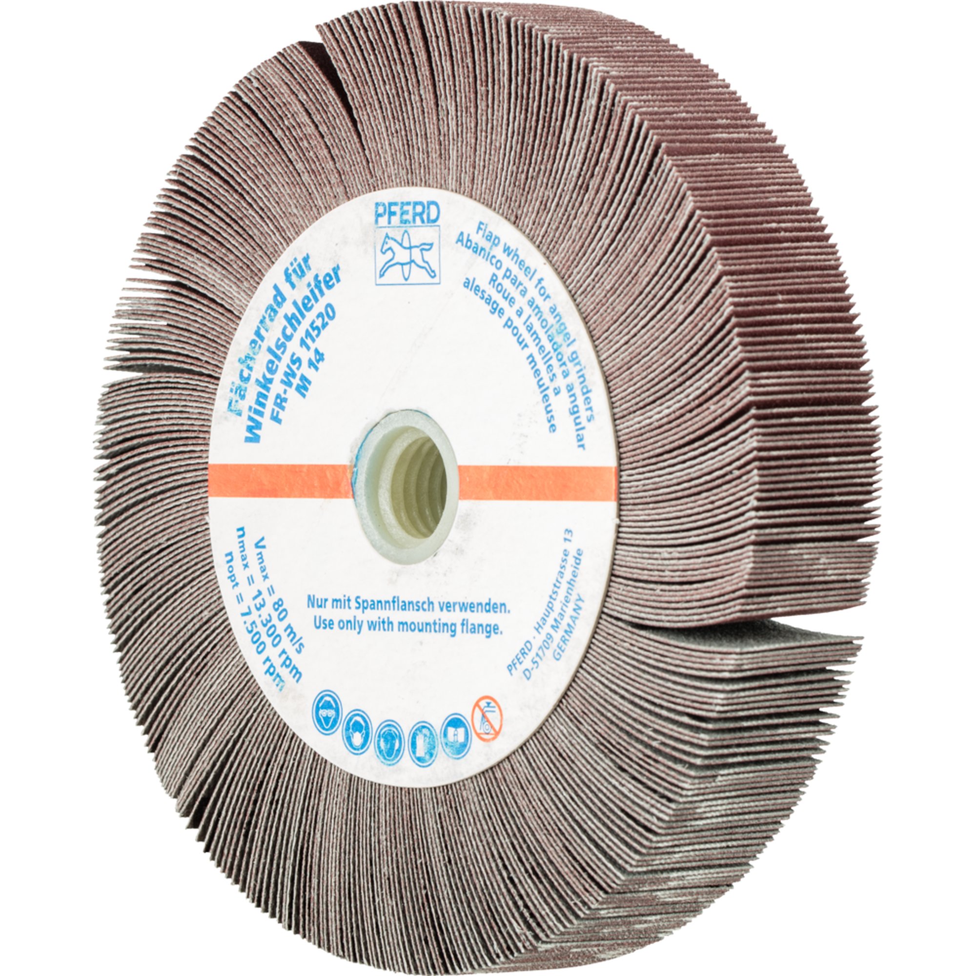 2 x PFERD Fächerrad für Winkelschleifer FR WS 11520 M14 A 320