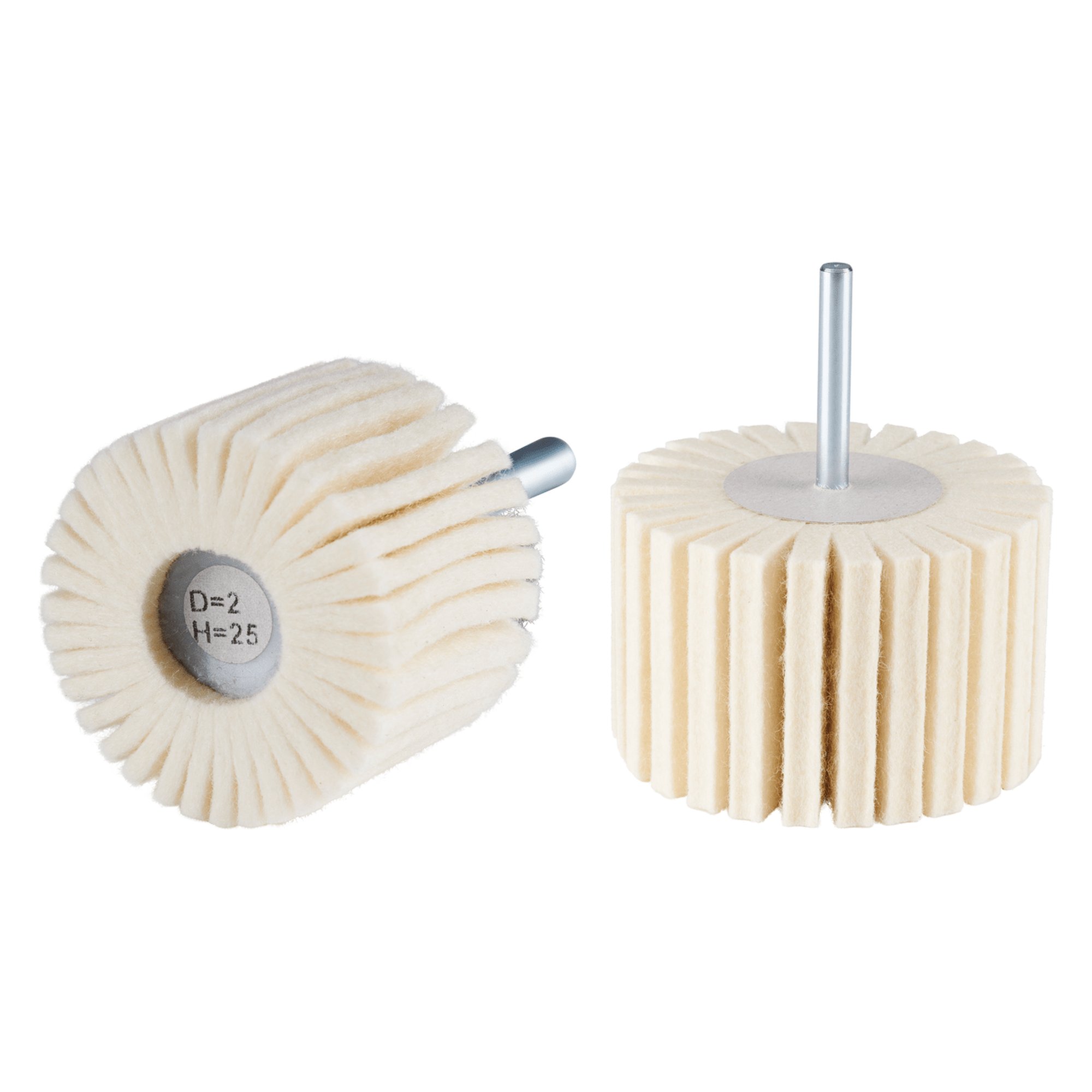 10 x RHODIUS Schleifmop Filzlamellenpolierer FLP Ø 40 mm