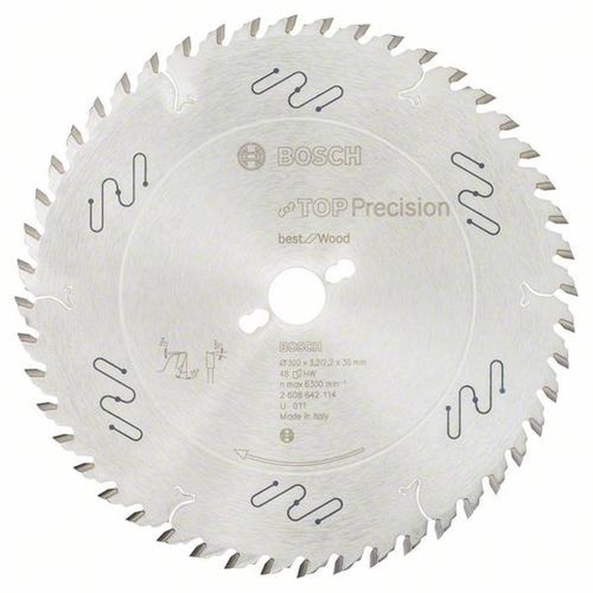 BOSCH Kreissägeblatt Top Precision Best für Holz, Ø 300 mm, 48 Zähne
