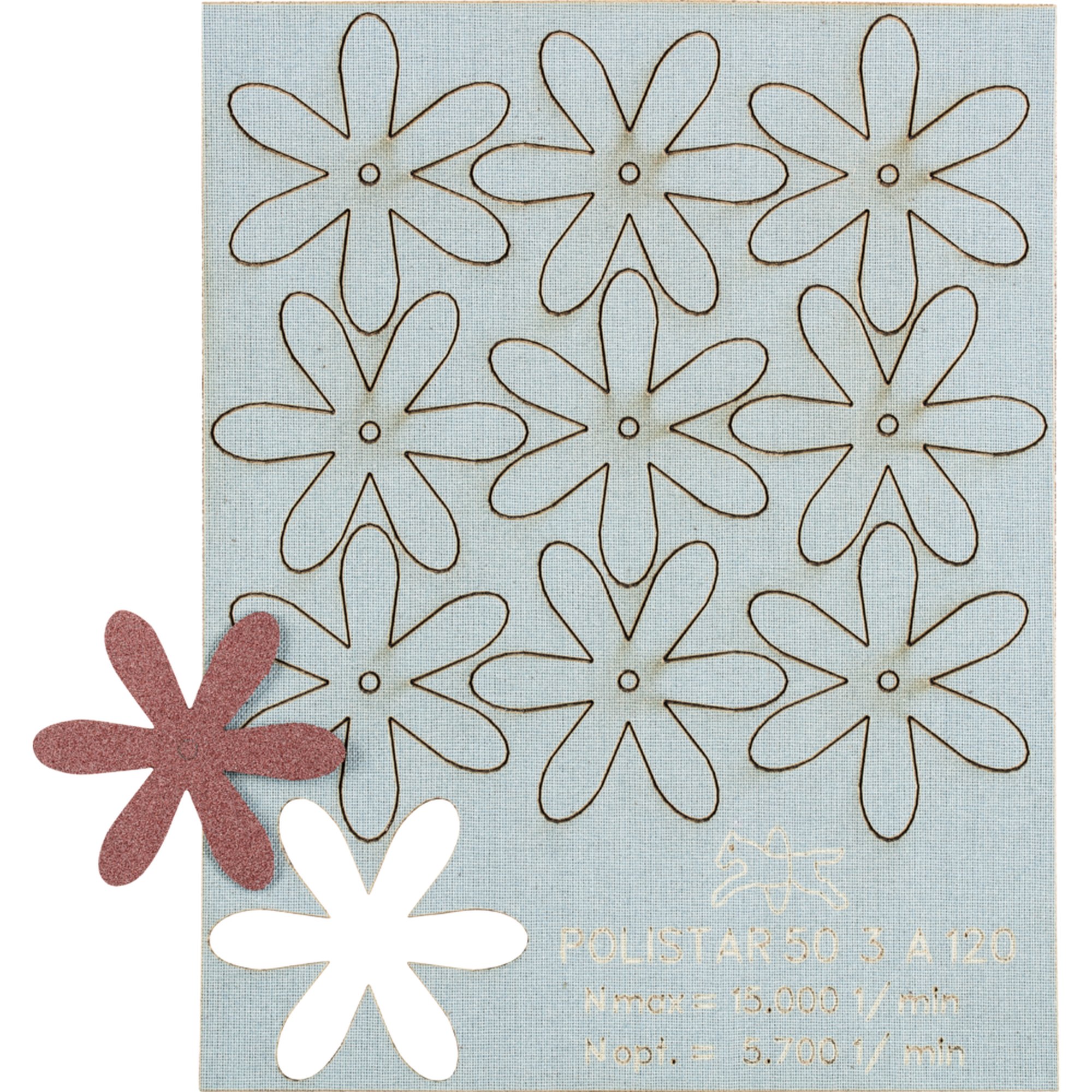 100 x Pferd Schleifstern POLISTAR PST 50/3,0 A 120