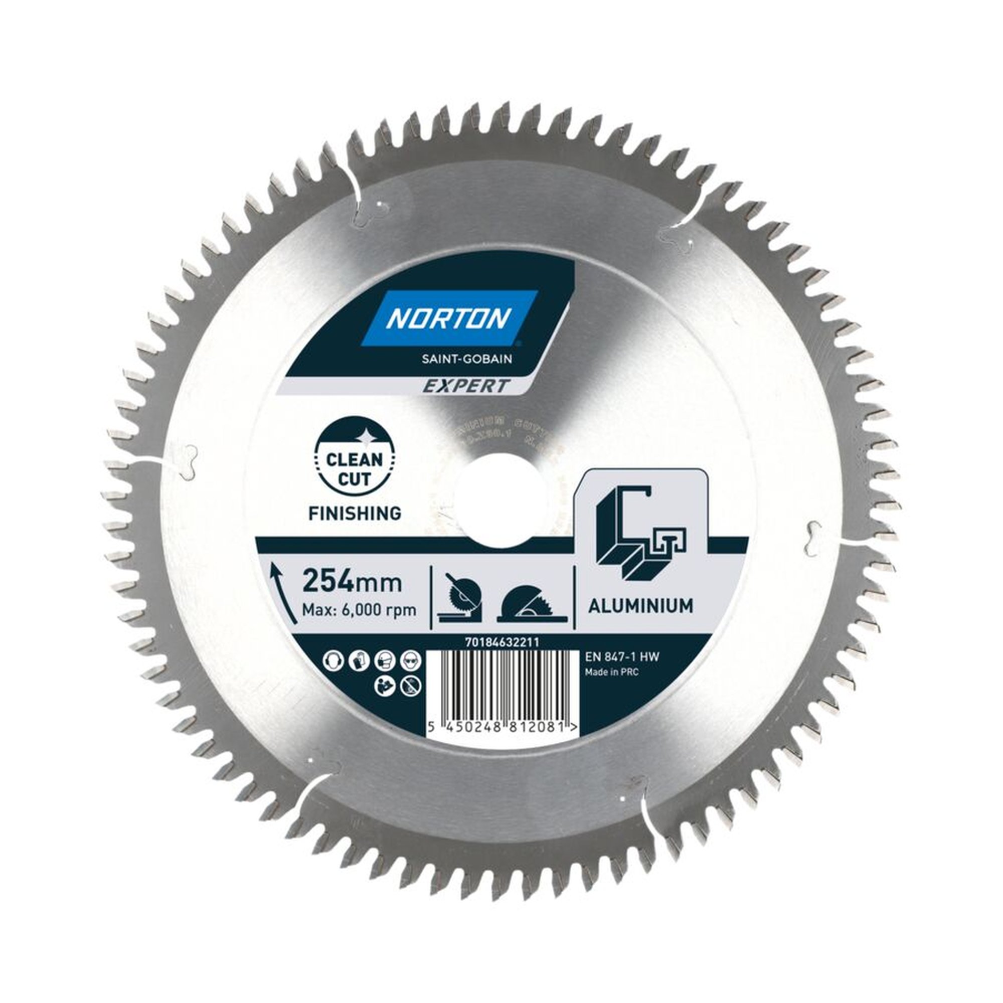 Norton EXPERT TCT-Sägeblatt für Alu 254x2.6mm /1.8x30mm