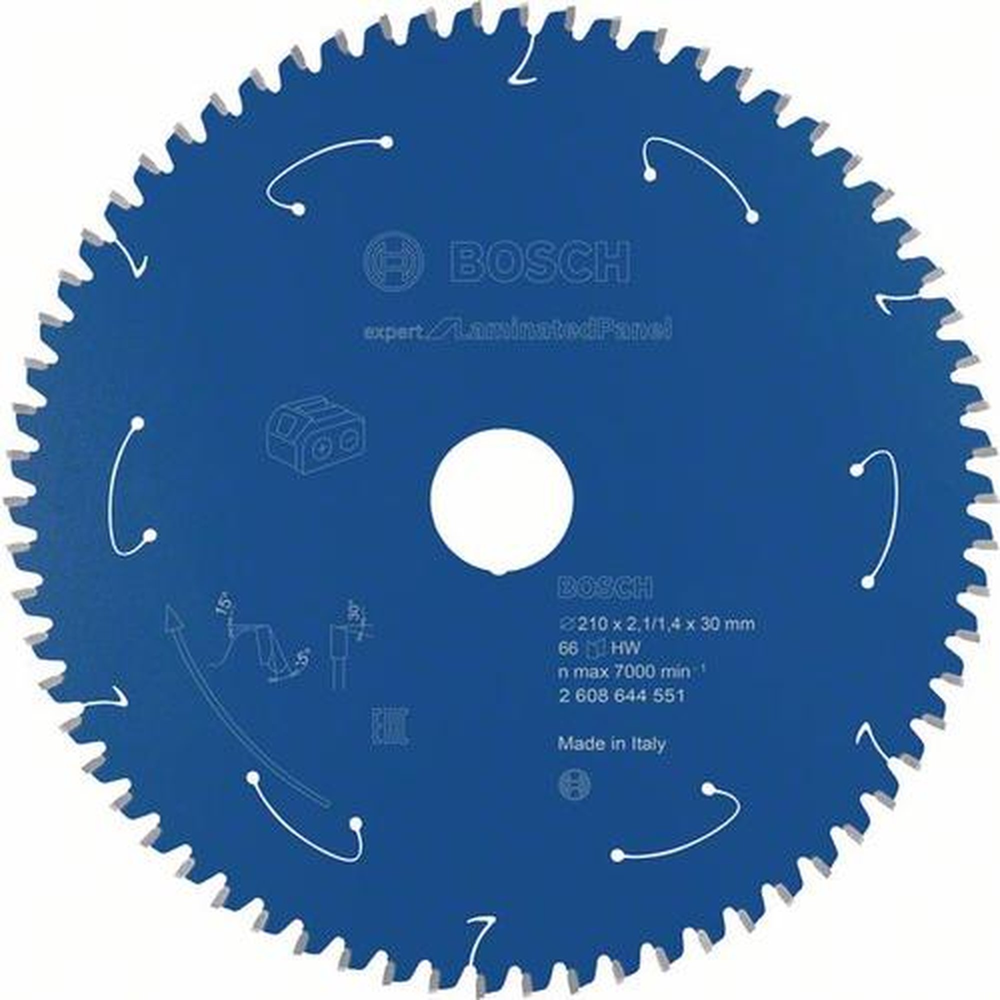 BOSCH Akku-Kreissägeblatt Expert für Laminatplatte, Ø  210  mm,  66 Zähne