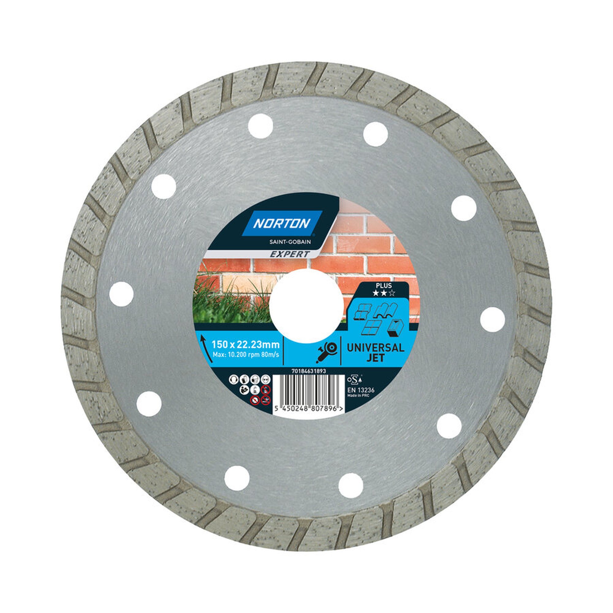 Norton EXPERT JET RIM Diamantscheibe 150x22.23mm für Allgemeine Baumaterialien