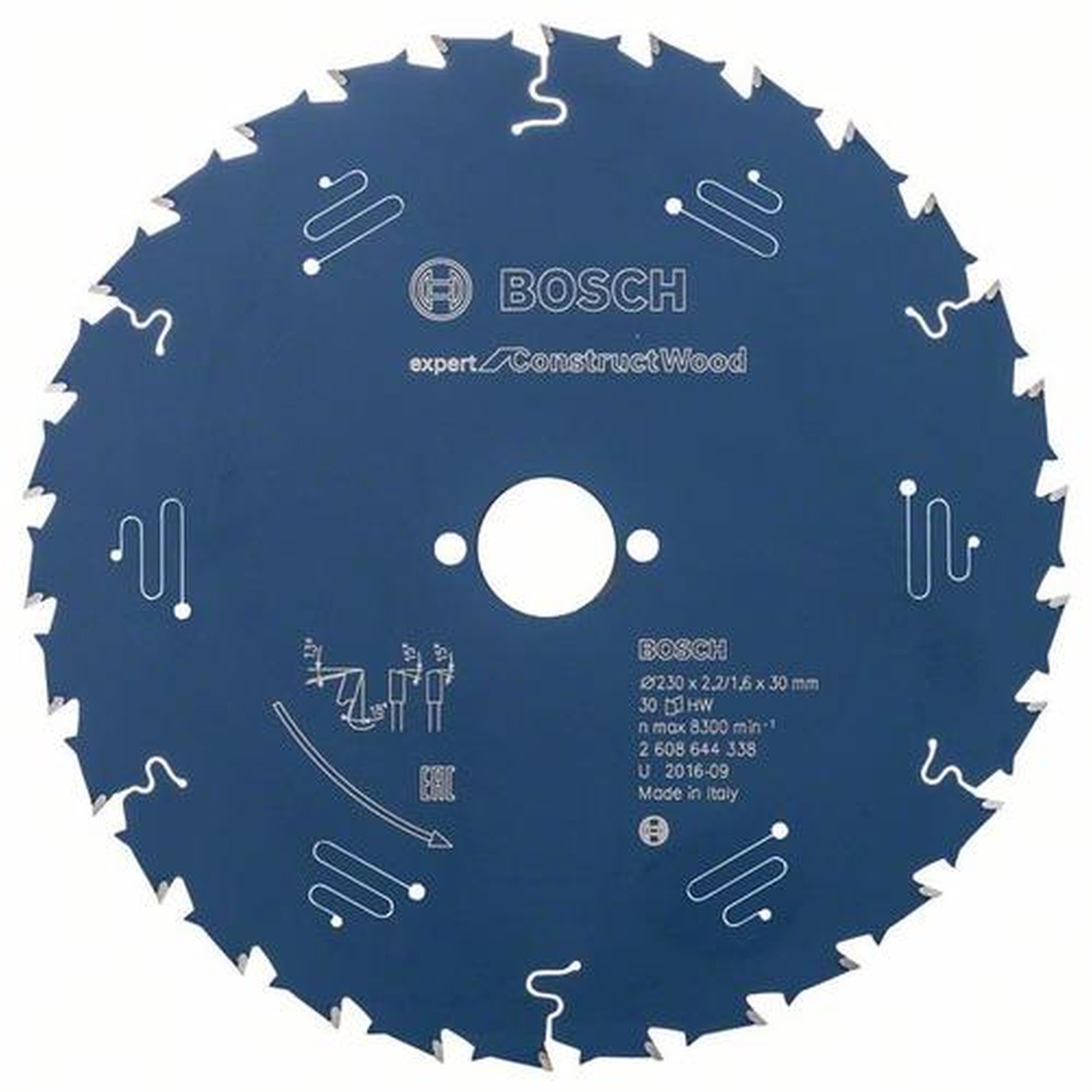 BOSCH Kreissägeblatt Expert für Bauholz, Ø 230 mm, 30 Zähne