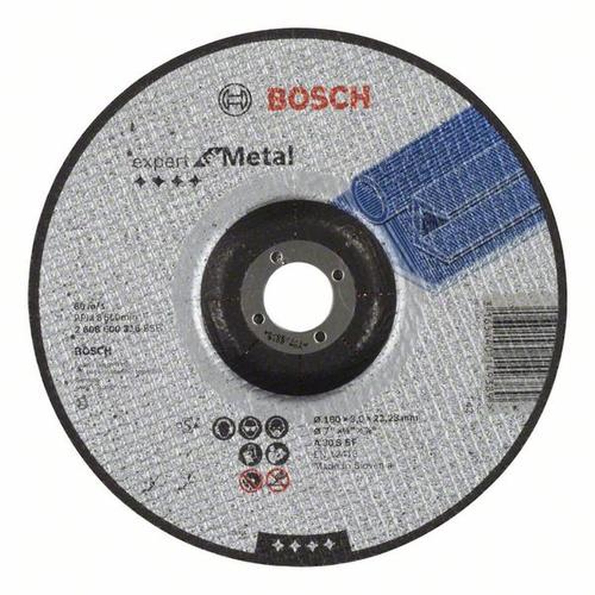 25x BOSCH Trennscheibe gekröpft Expert für Metall A 30 S BF, Ø 180 x 3 mm