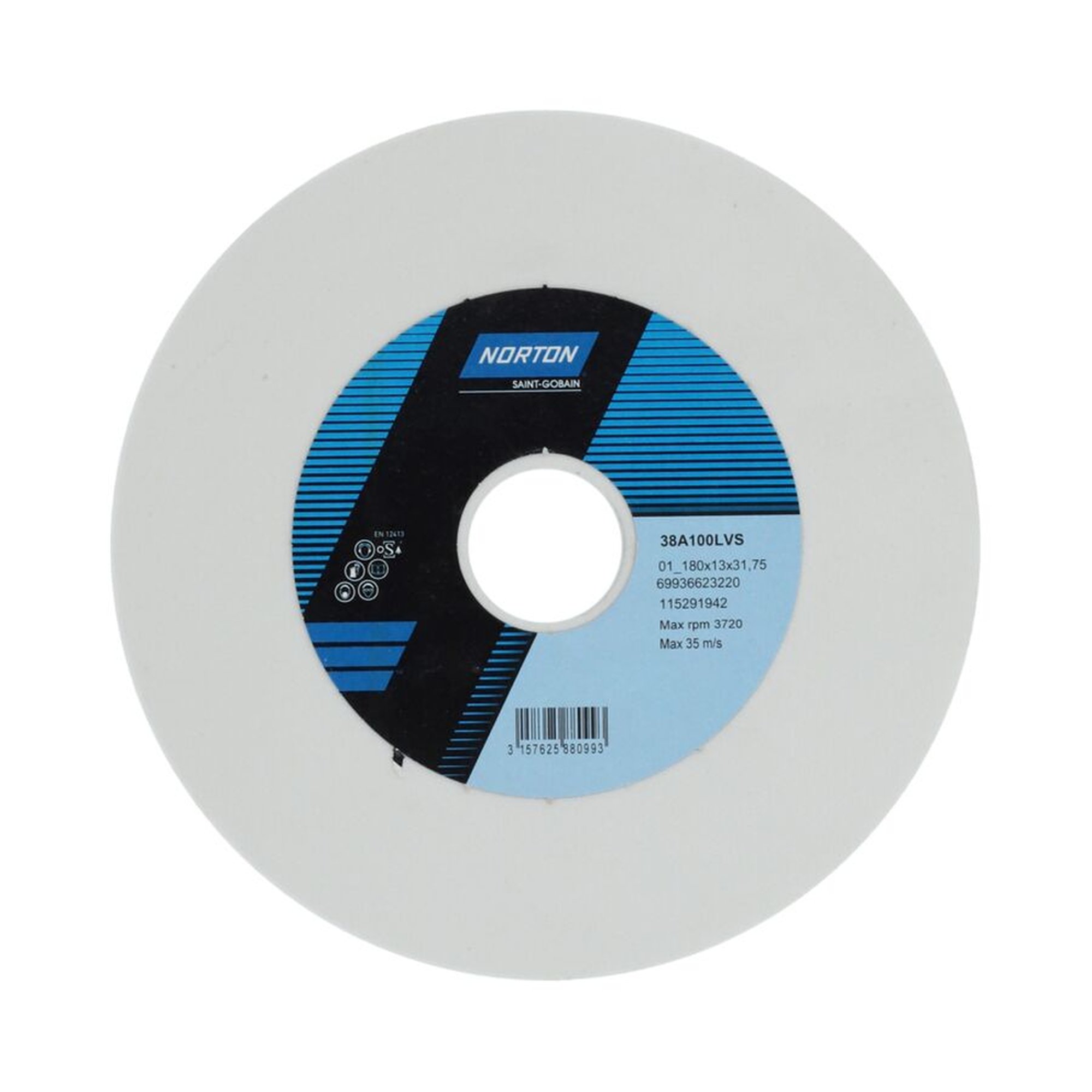 2 x Norton Scheiben 3SG 80 J VX zum Werkzeugschleifen - Hochleistungsschleifmittel