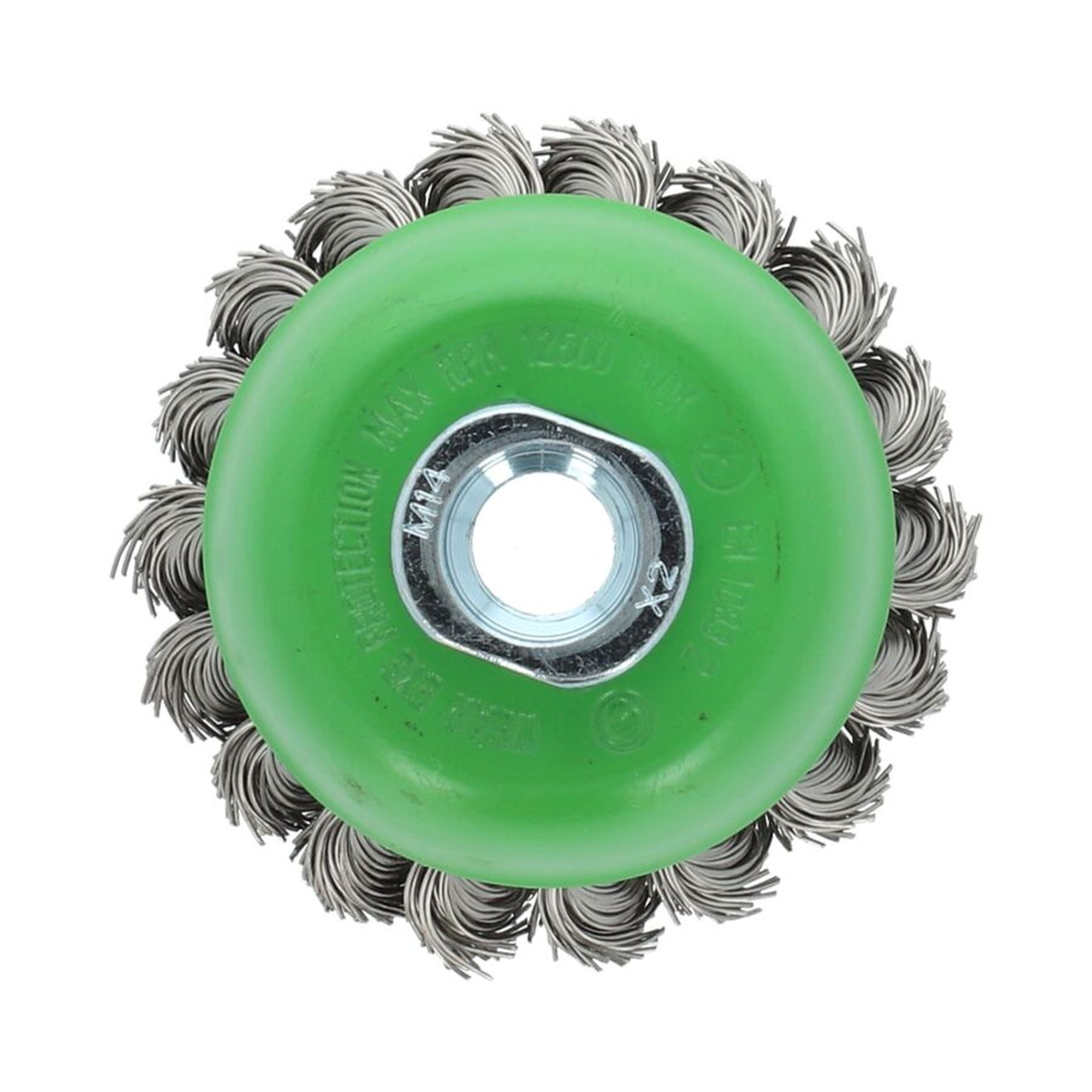 Norton Drahtbürste Topfbürste gezopft Edelstahl CPB 65 M14 0,50 T20