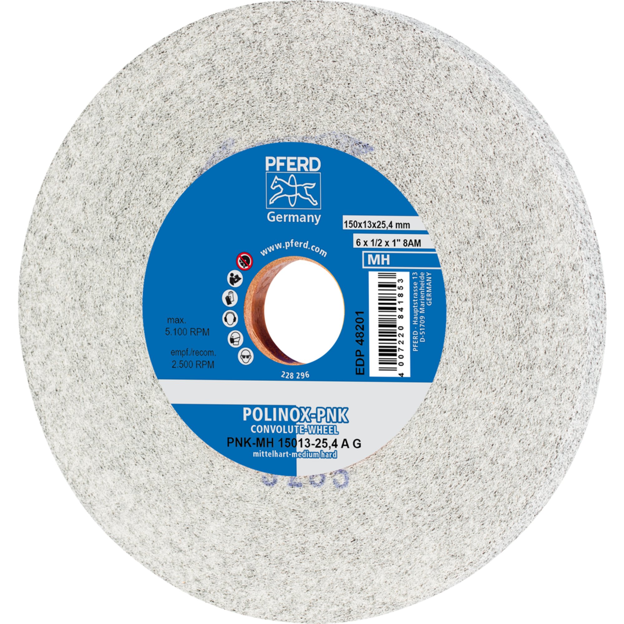 PFERD POLINOX-Kompaktschleifrad PNK-MH 15013-25,4 A G