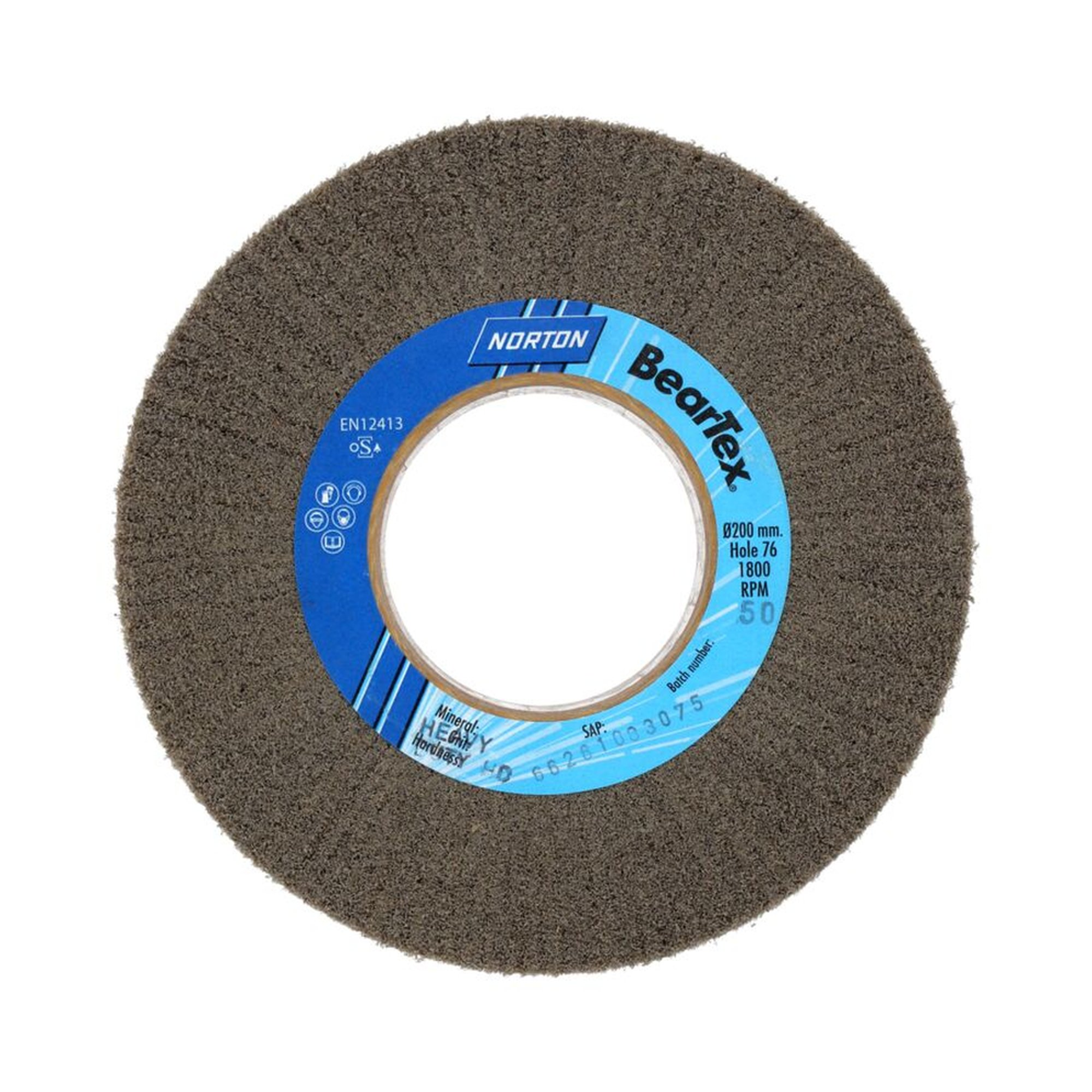 Norton Fächerschleifer mit Flansch 200x50x76 F2305 Mittel für grobe Anwendung