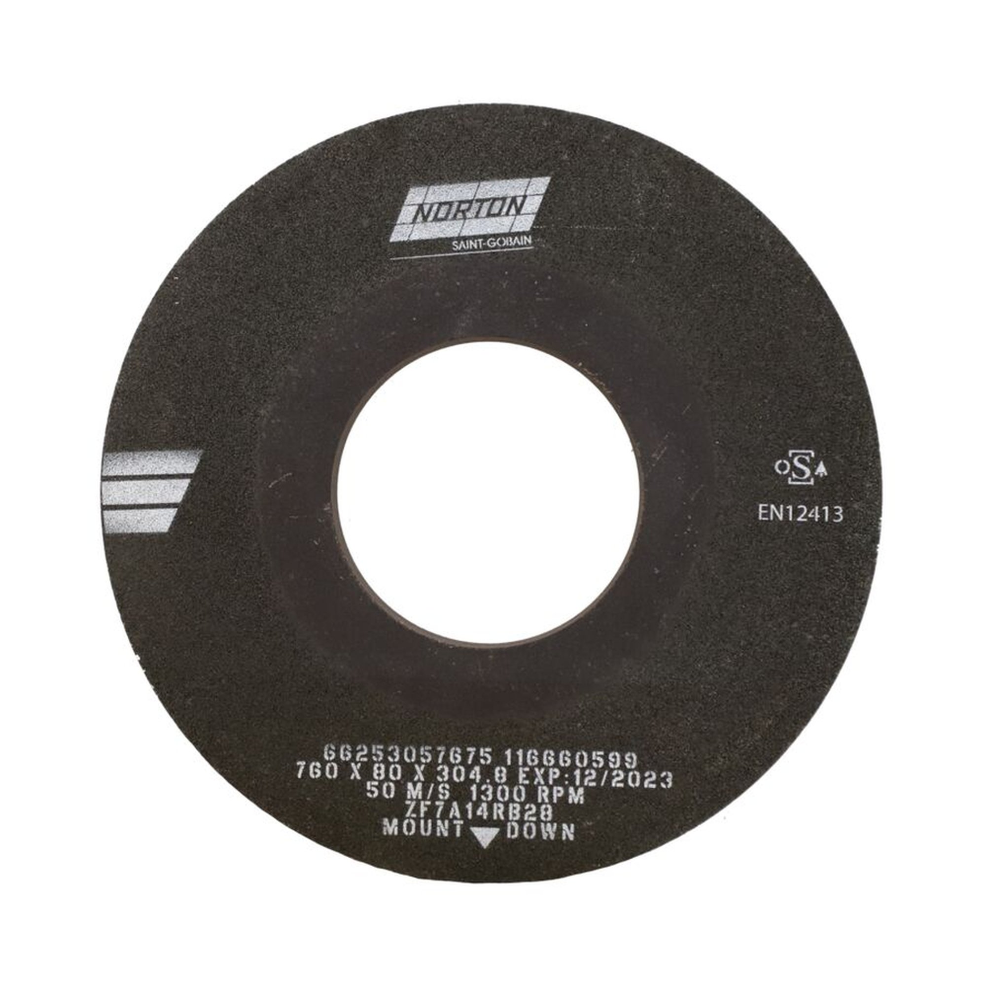 Norton Schruppscheibe kunstharzgebunden 760x80x304,8 ZF7A 14 3RB28 robust