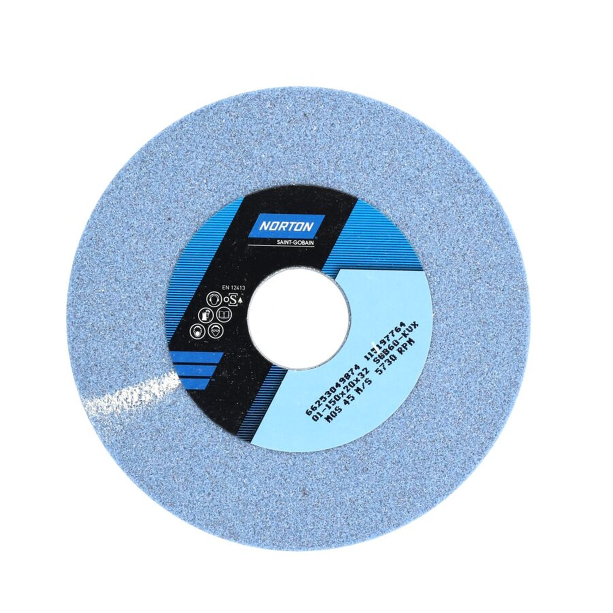 5 x Norton Gerade Schleifscheibe 150x20x32mm K60 SGB zum Werkzeugschleifen