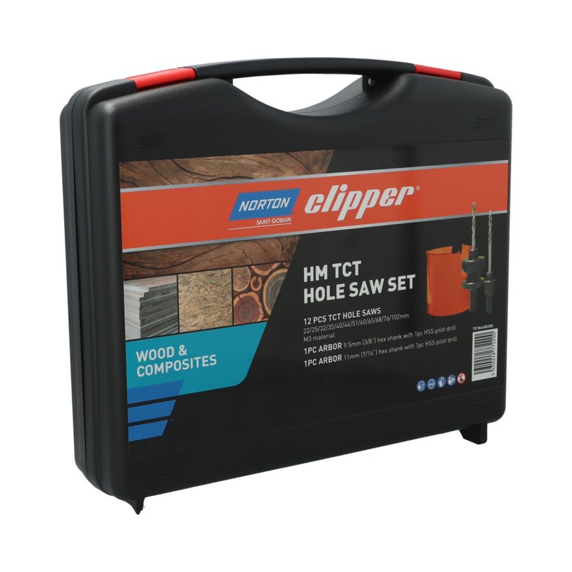 Norton SUITCASE 12 TCT HOLE SAWS - Präzisionswerkzeug für saubere Bohrungen