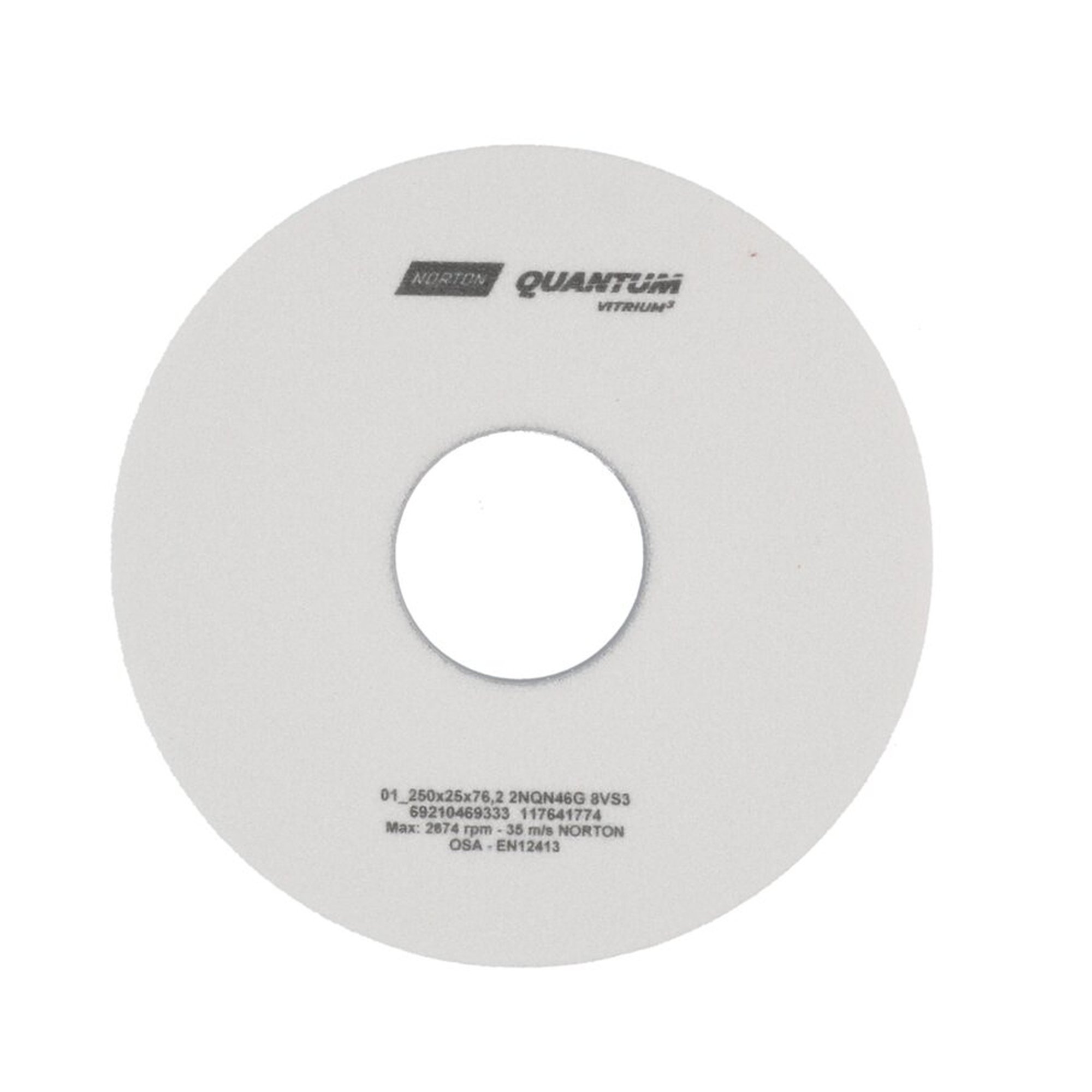 Norton IDeal Prime Schleifscheibe 250x25x76.2mm K46 zum Flachschleifen