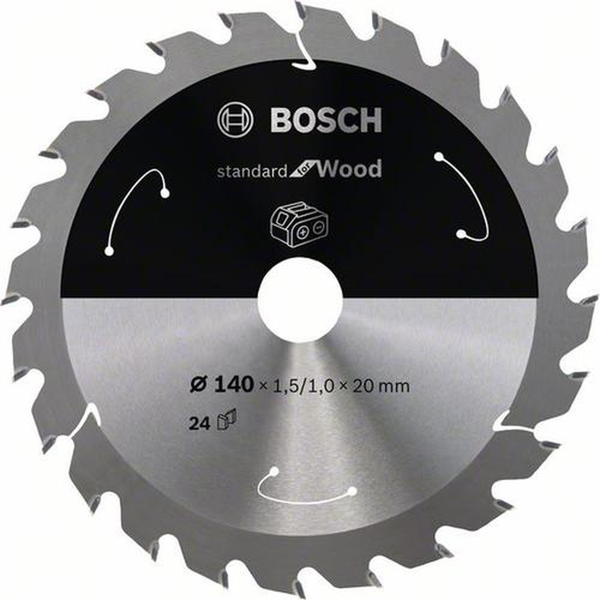BOSCH Akku-Kreissägeblatt Standard für Holz, Ø  150  mm,  24 Zähne