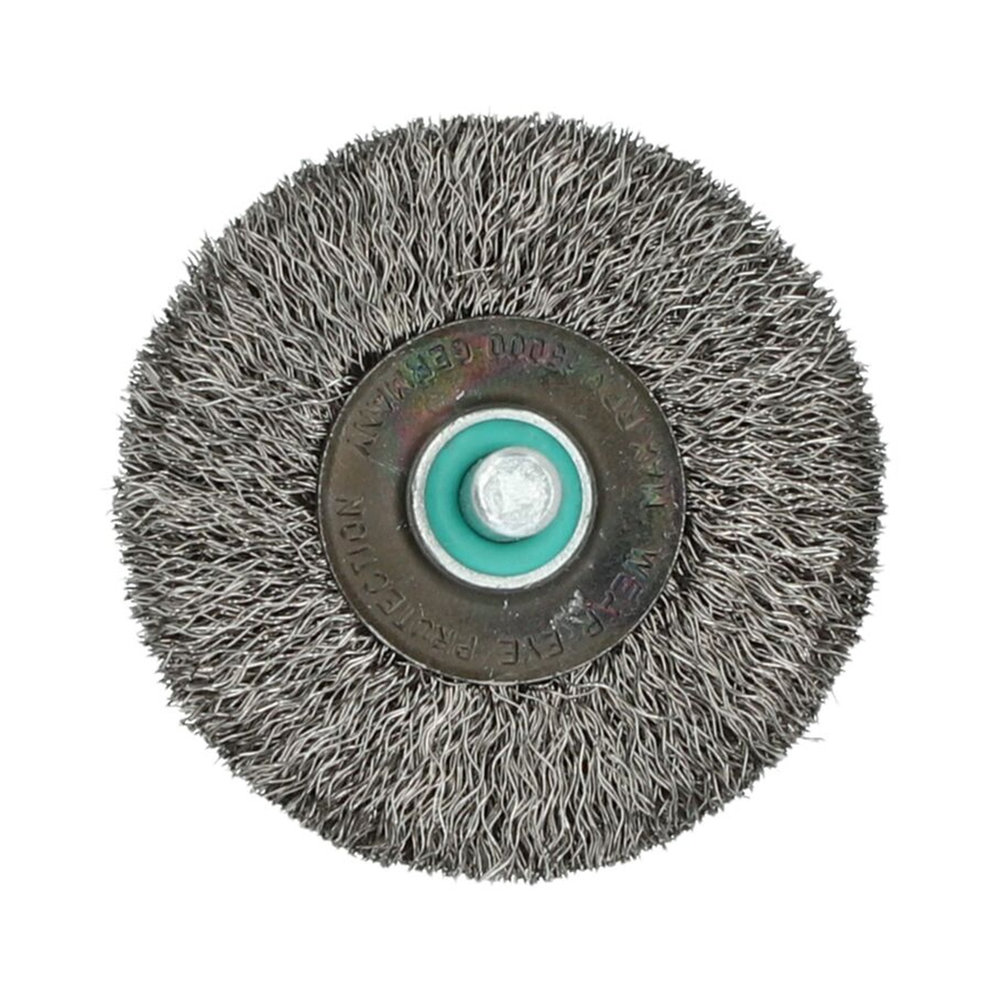 12 x Norton Drahtbürste Rundbürste auf Schaft, gewellt, Edelstahl WHB 50 15 6 0,20