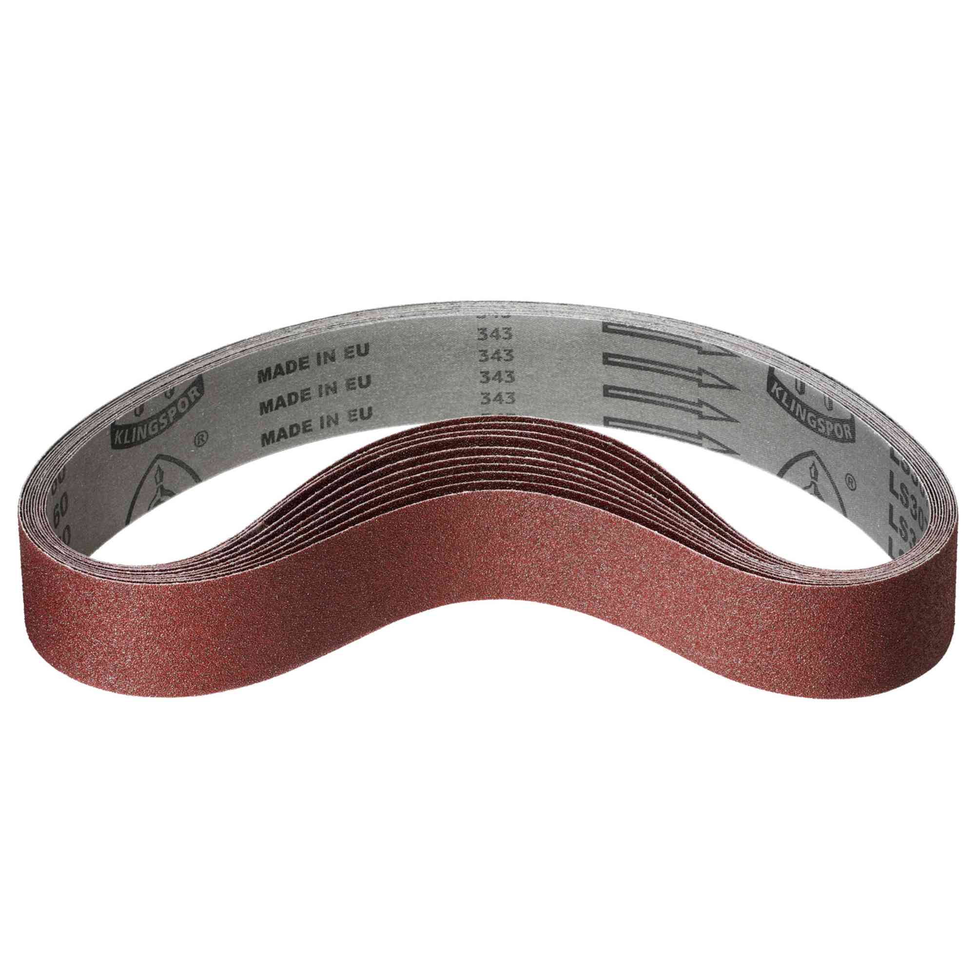 Klingspor Schleifband Korund | 50 x 686 mm Korn 24 | Gewebe Schleifbänder für Metall & Holz | weitere Maße & Körnungen wählbar