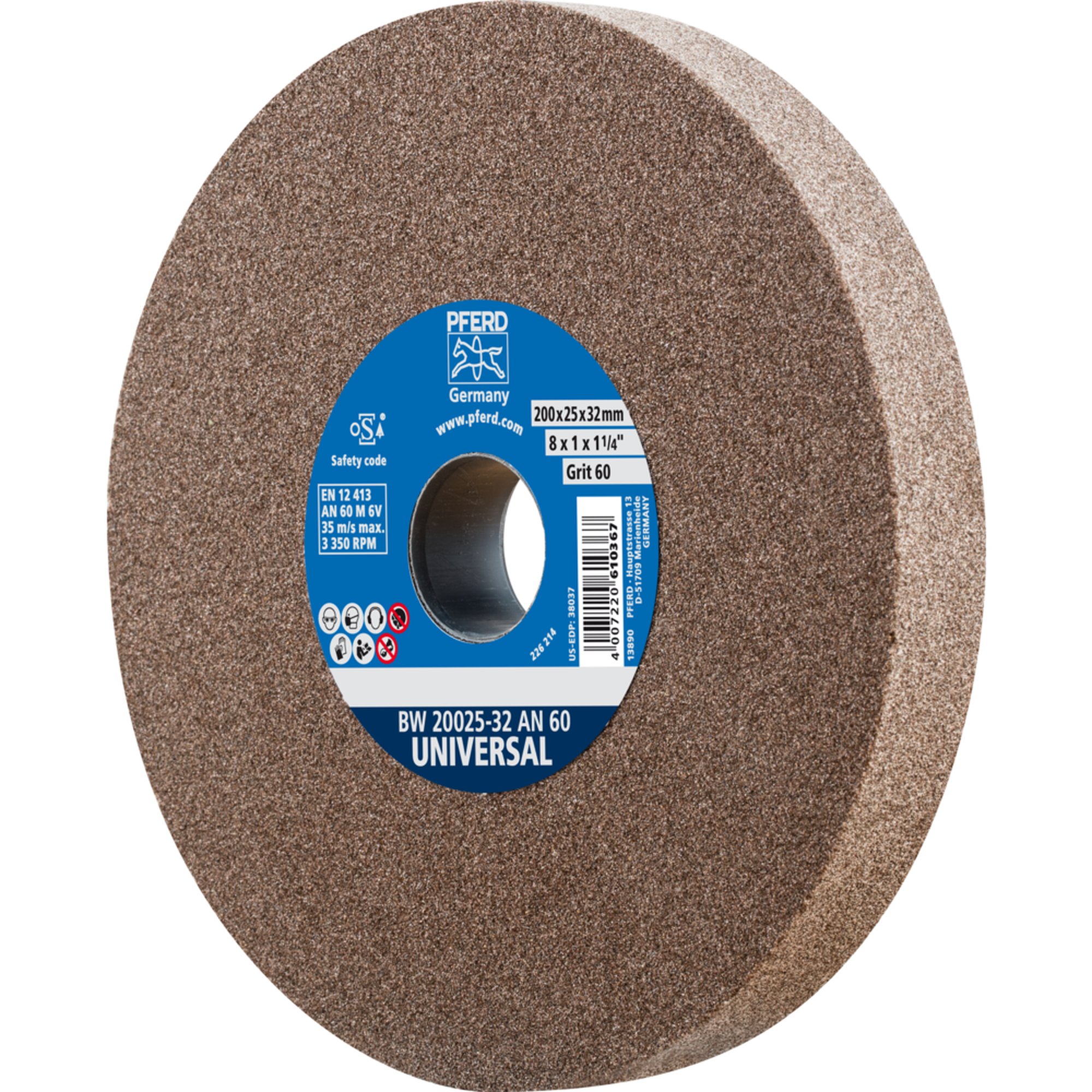 PFERD Schleifbockscheibe BW 20025-32 AN 60 UNIVERSAL
