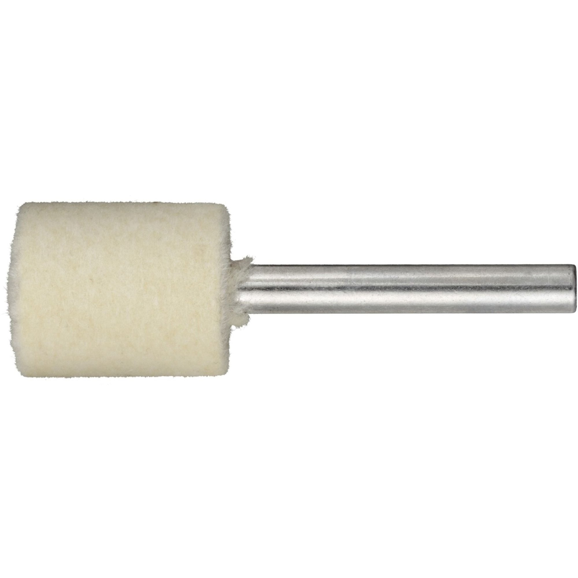 10x LUKAS Polierstift P3ZY Zylinderform 16x20 mm Schaft 6 mm Filz Polierpaste