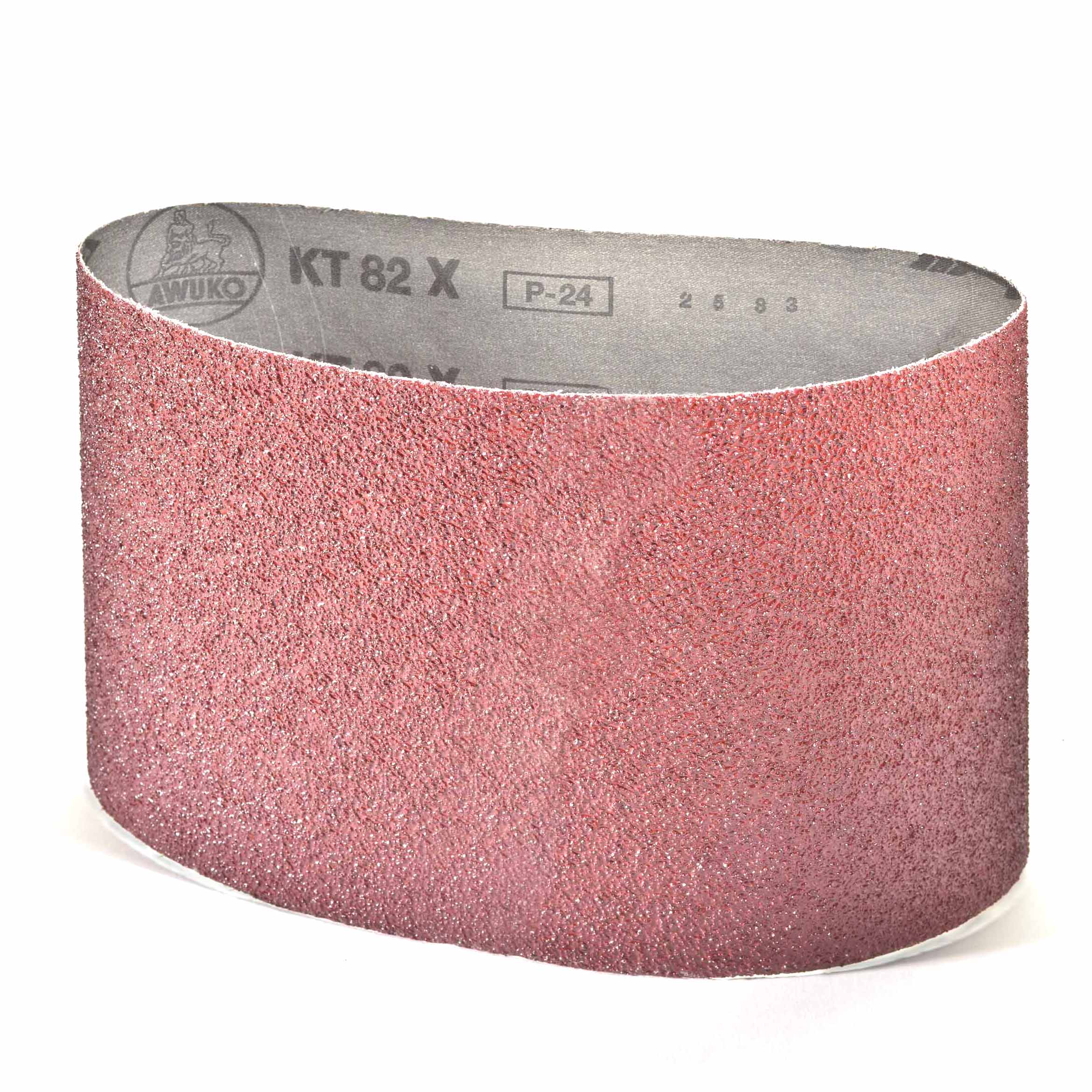 Awuko Gewebe-Schleifband KT82X für Holzboden-Bearbeitung | 200 x 750 mm | Korn 60 | 5 Stück | Schleifbänder mit schwerer, reißfester X-Baumwollunterlage für Parkettschleifmaschinen