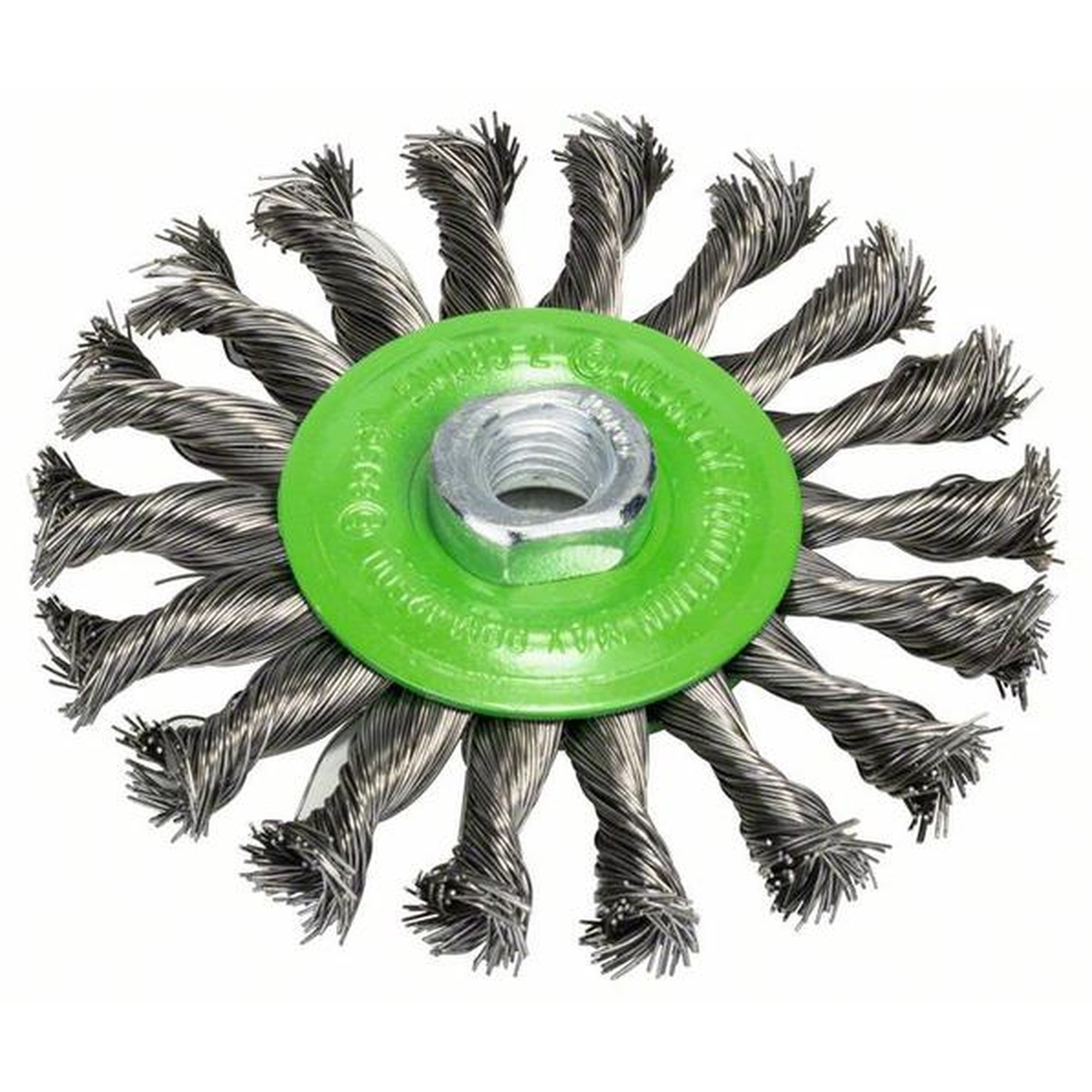 BOSCH Scheibenbürste, gezopft, rostfrei, Ø 115 mm, 12500 U/ min, M14