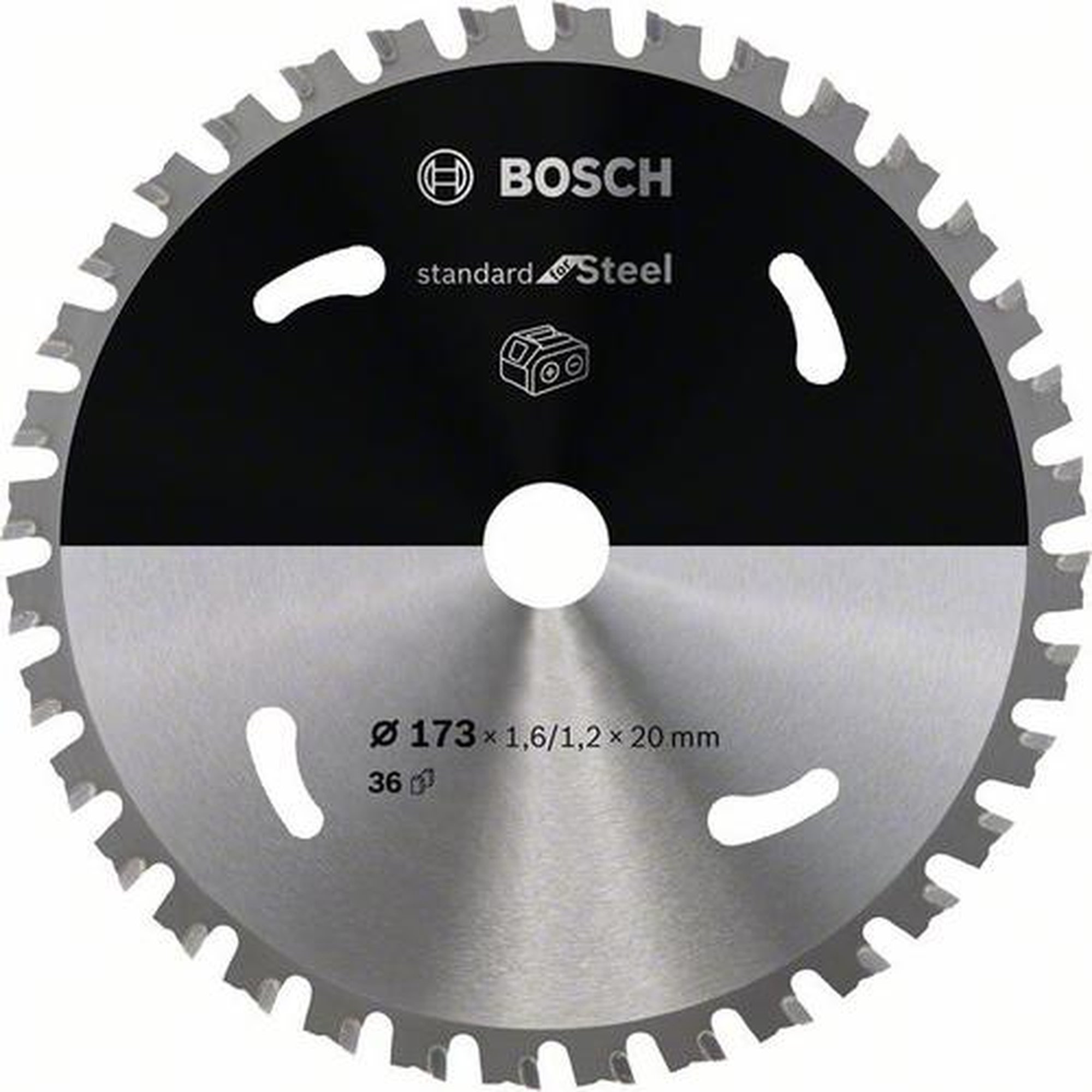 BOSCH Akku-Kreissägeblatt Standard für Stahl, Ø 173 mm, 36 Zähne