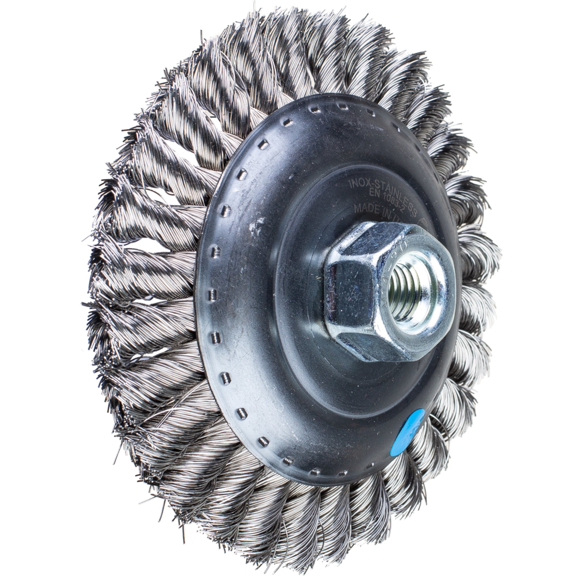 PFERD Kegelbürste mit Gewinde, gezopft POS KBG 12515/M14 INOX 0,35