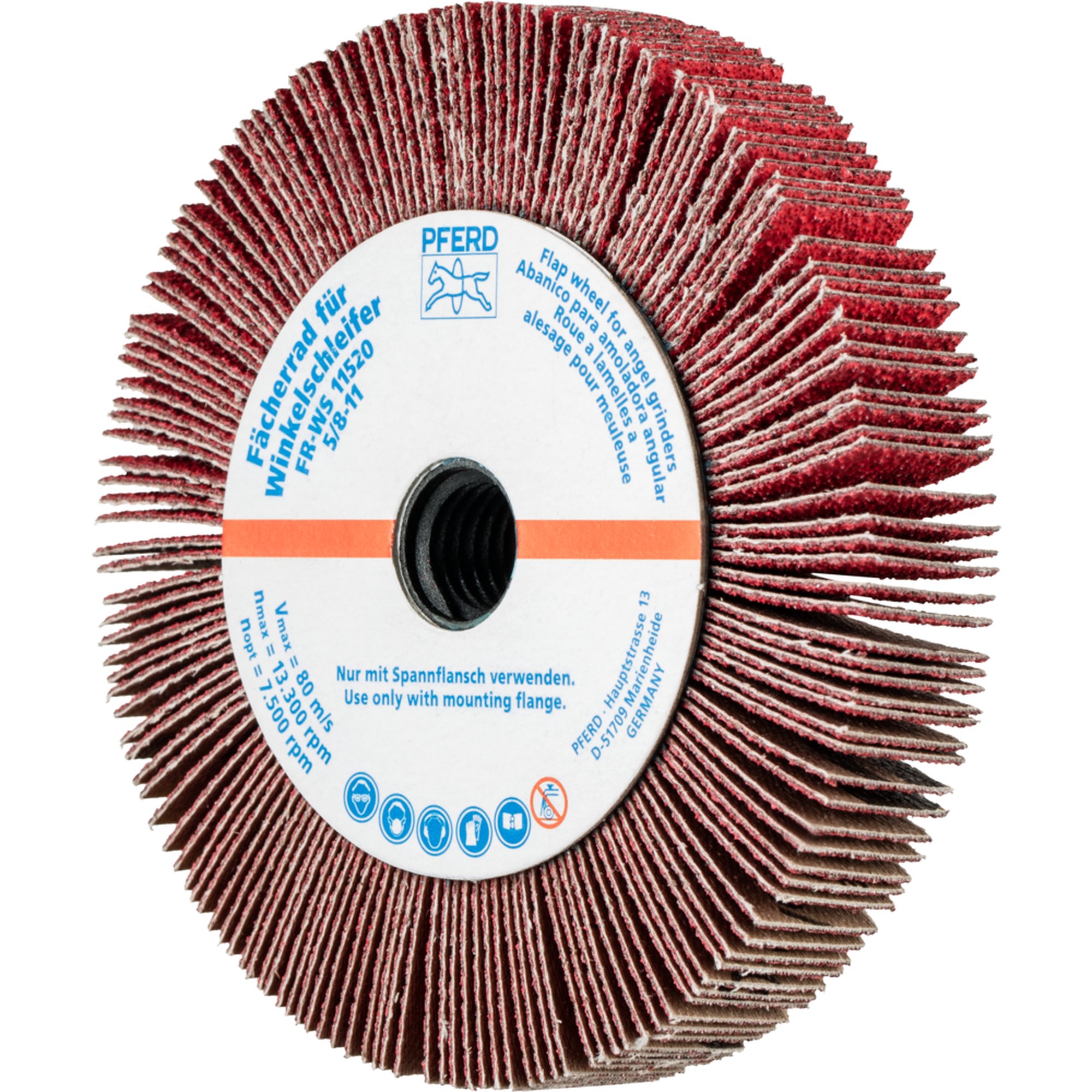 2 x PFERD Fächerrad für Winkelschleifer FR WS 11520 5/8-11 CO-COOL 60