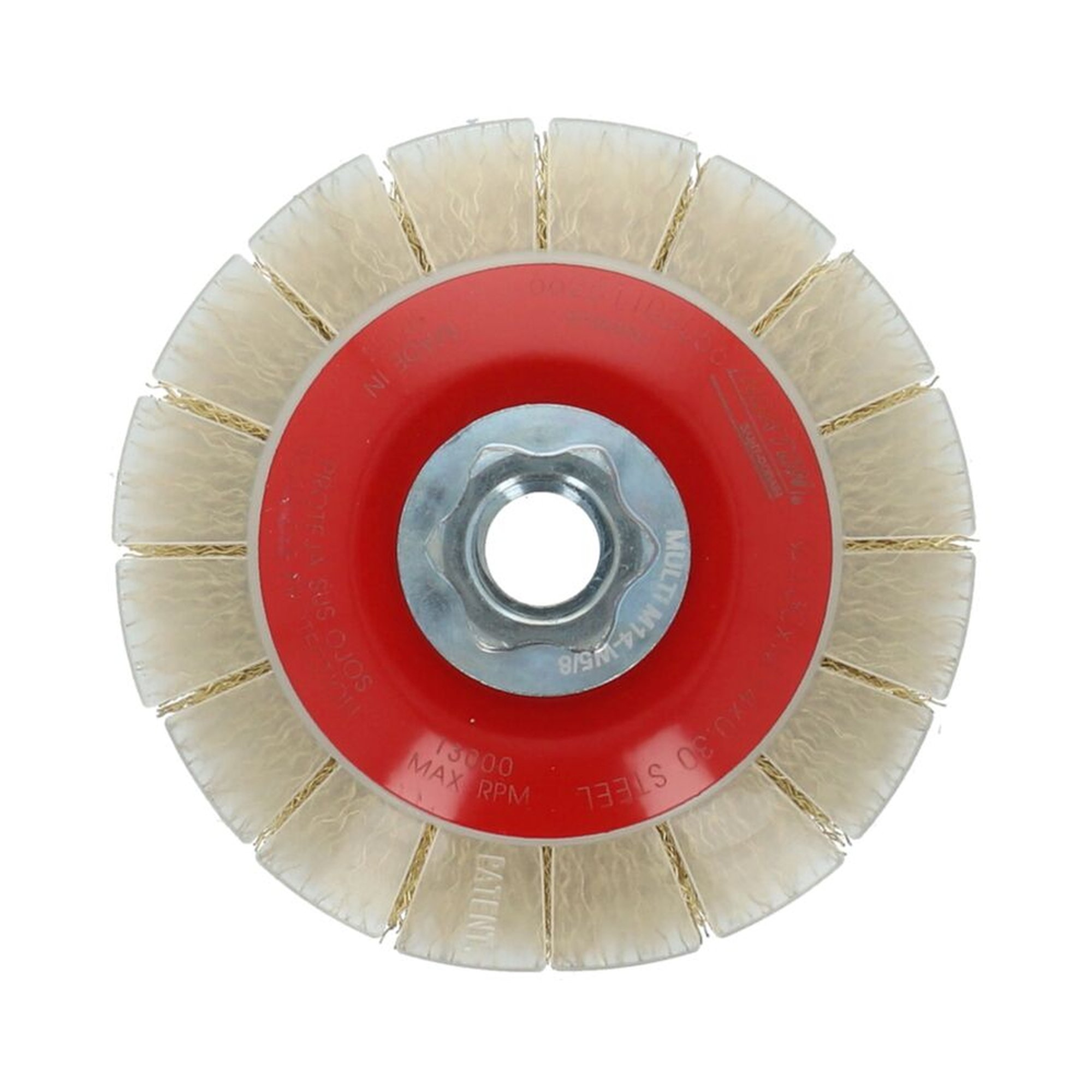 Norton Drahtbürste Topfbürste mit Schutz, konisch, gewellt BEB 100 M14 0,30 T24