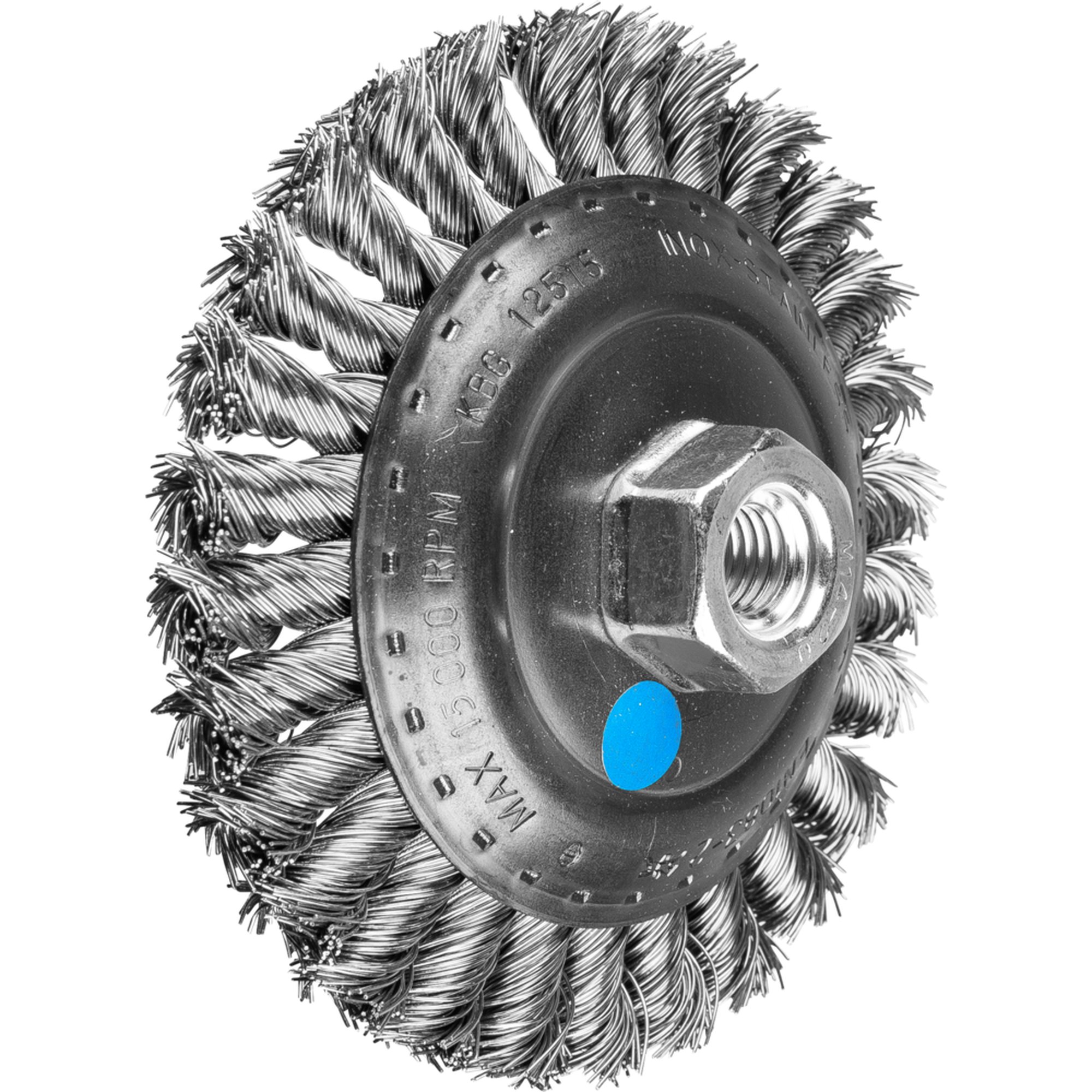 PFERD Kegelbürste mit Gewinde, gezopft POS KBG 12515/M14 INOX 0,50