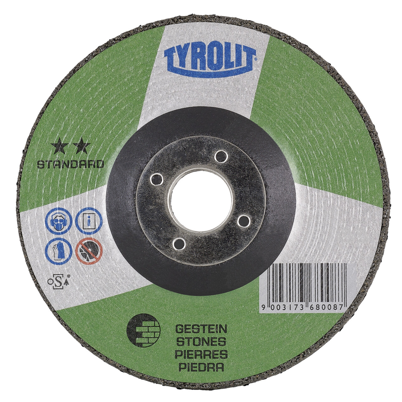 10x Tyrolit Schruppscheibe 125x6x22,23 mm C30S STANDARD Gestein