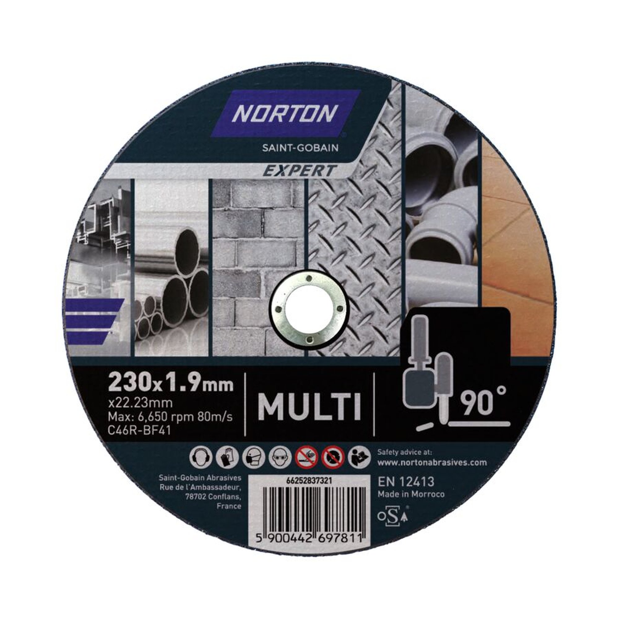 25 x Norton EXPERT Trennscheibe Ultradünn 230x1.9x22.23mm Mehrzweck
