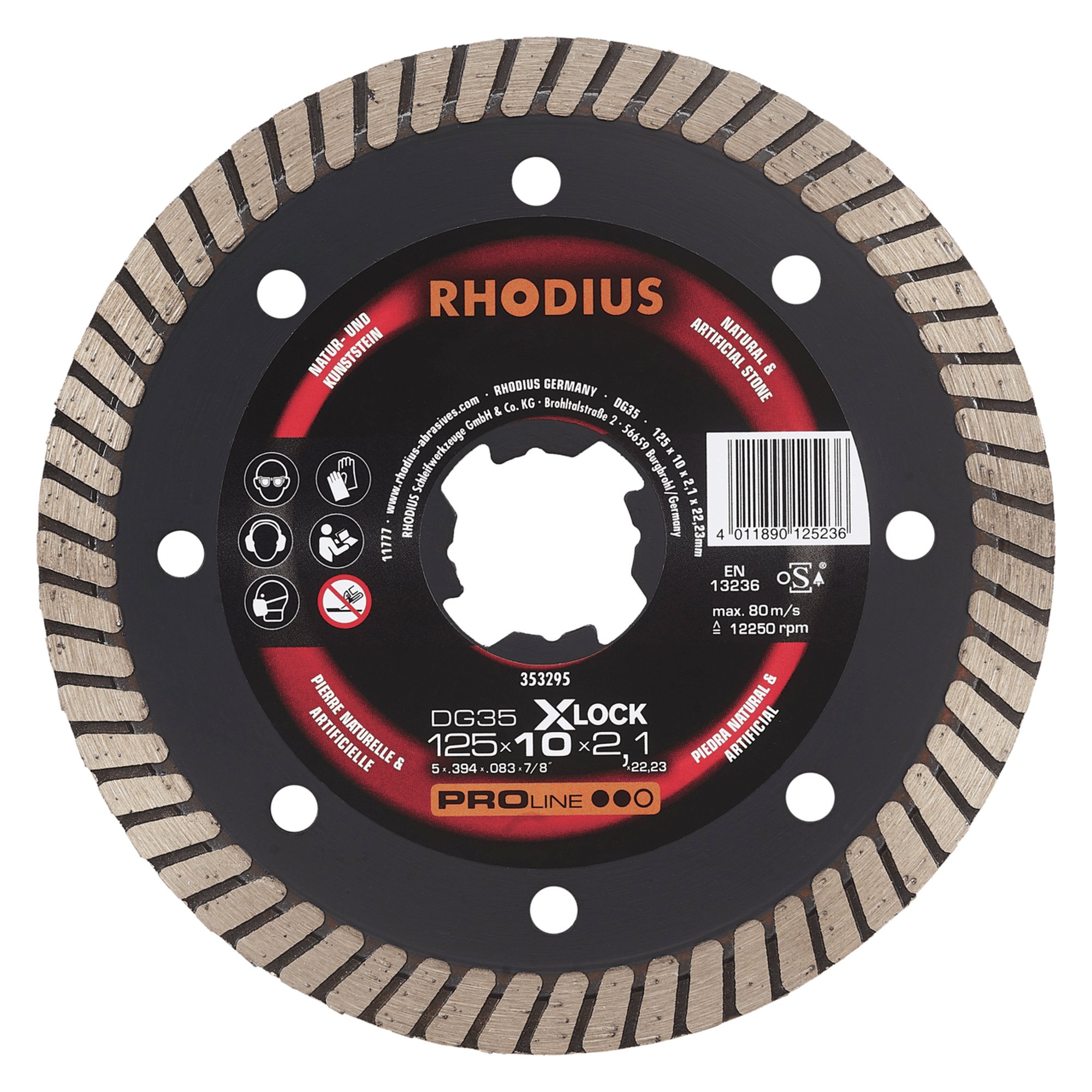 RHODIUS Diamanttrennscheibe DG35 X-LOCK Ø 125 mm