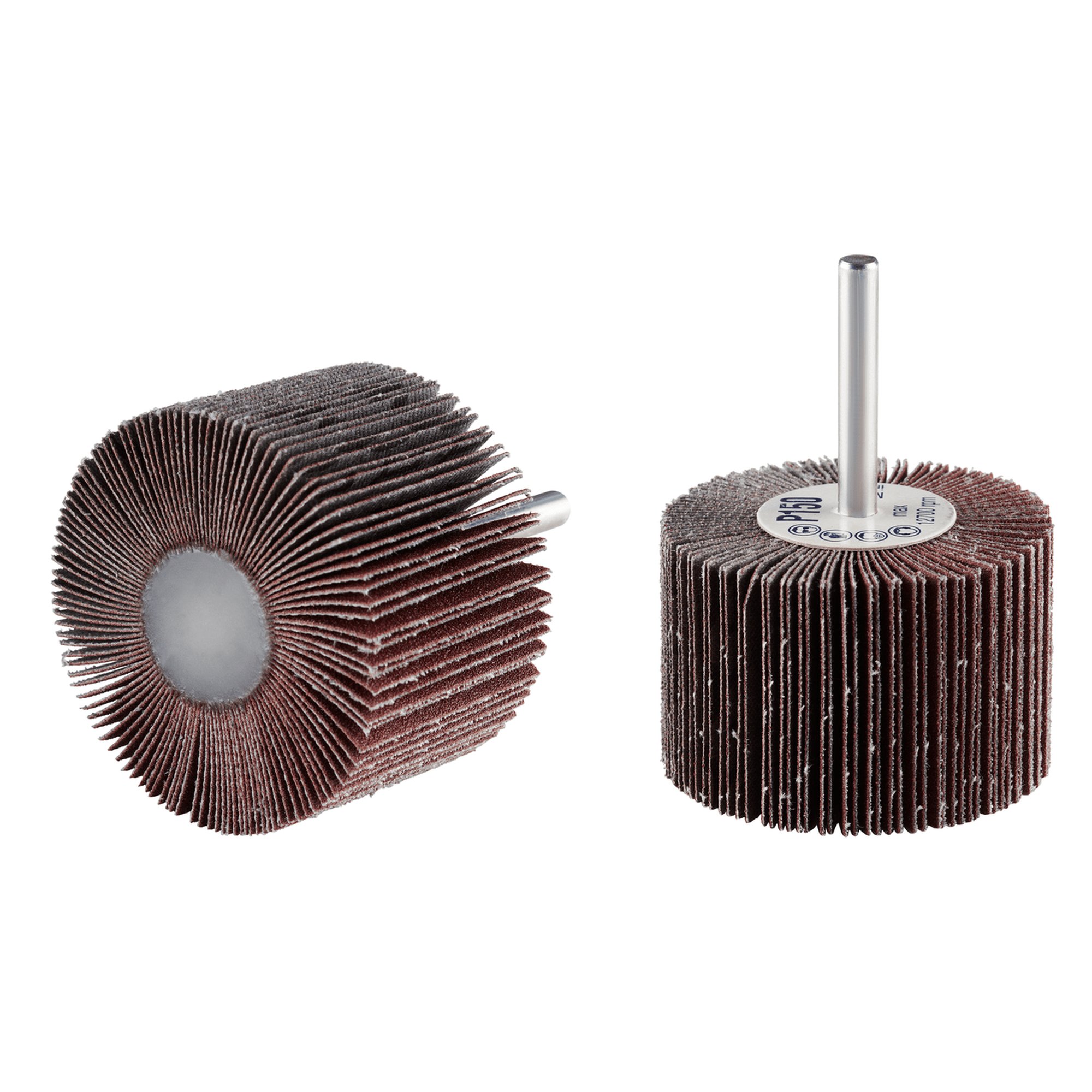 10 x RHODIUS Fächerschleifer Schleifmop FS Ø 60 mm Körnung 40