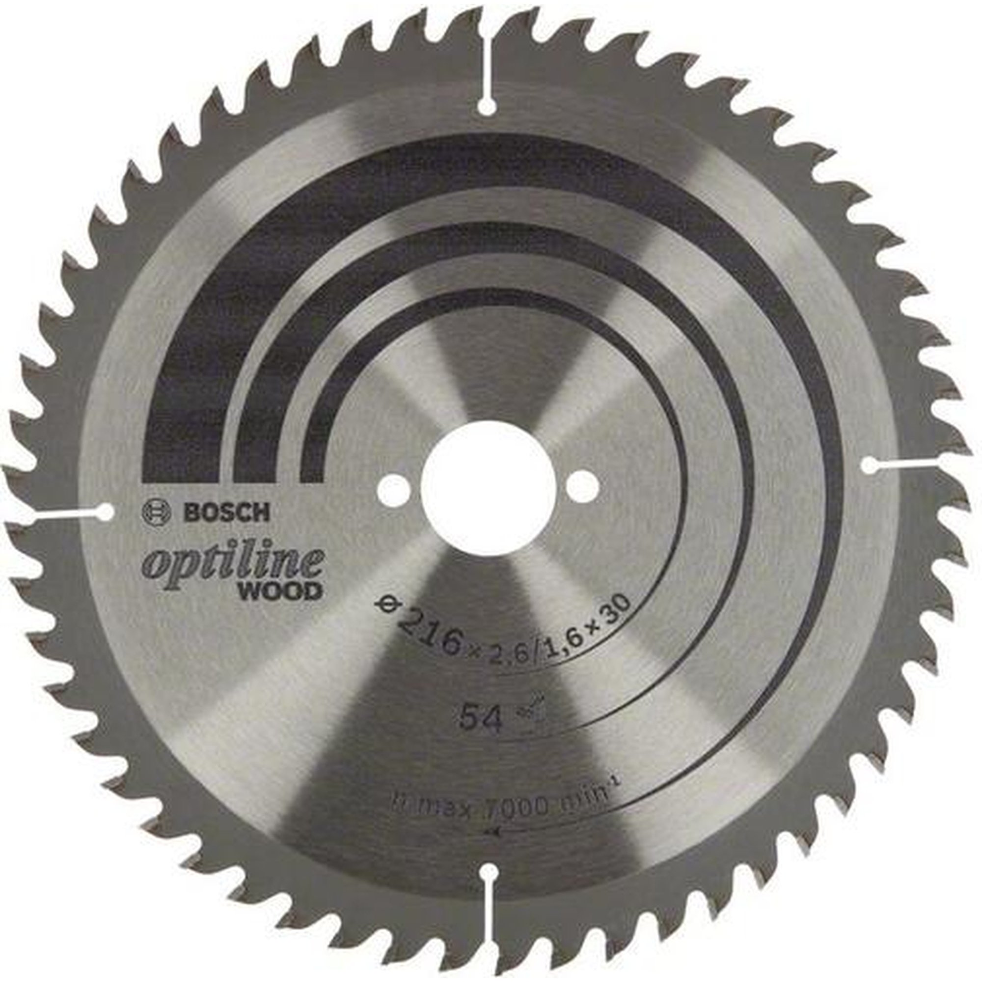BOSCH Kreissägeblatt Optiline Holz, Ø 216 mm, 54 Zähne
