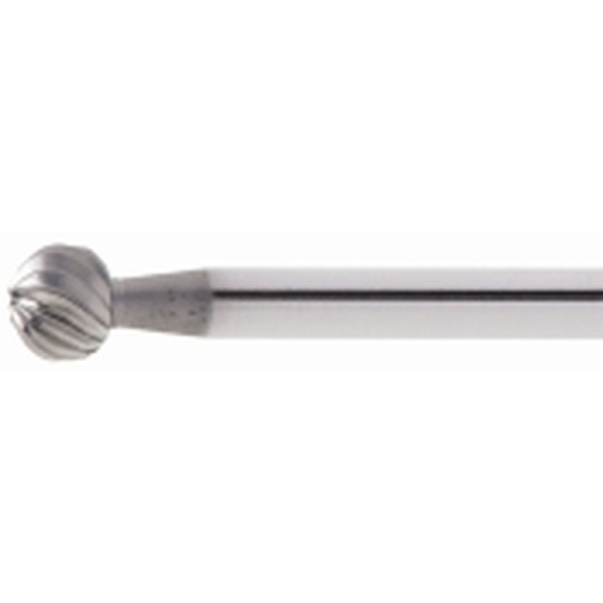 LUKAS HSS-Mini-Fräser MF Kugel Edelstahl/Stahl 5x4.8 mm Schaft 3 mm | Verz. 5