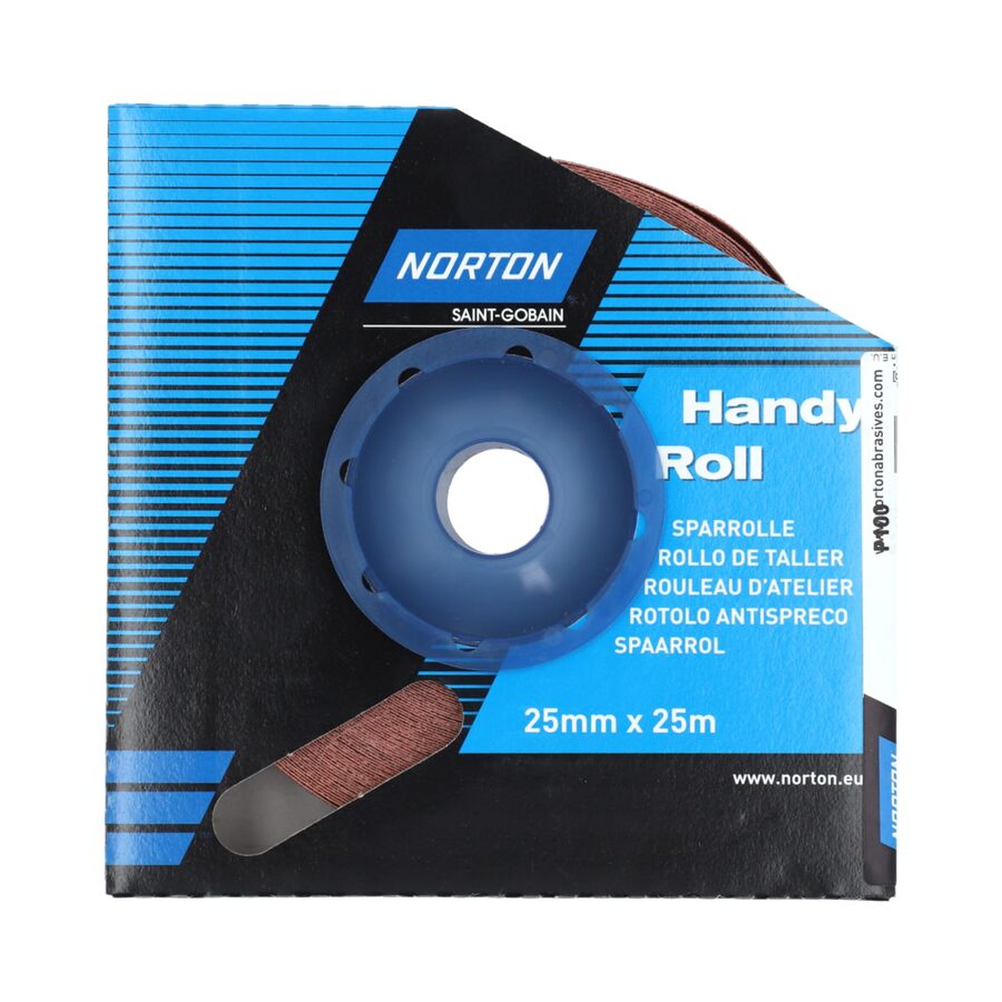 Norton SPARROLLEN - R222 Schleifrolle | 25mm x 25000mm | Korn 100 Schleifpapier