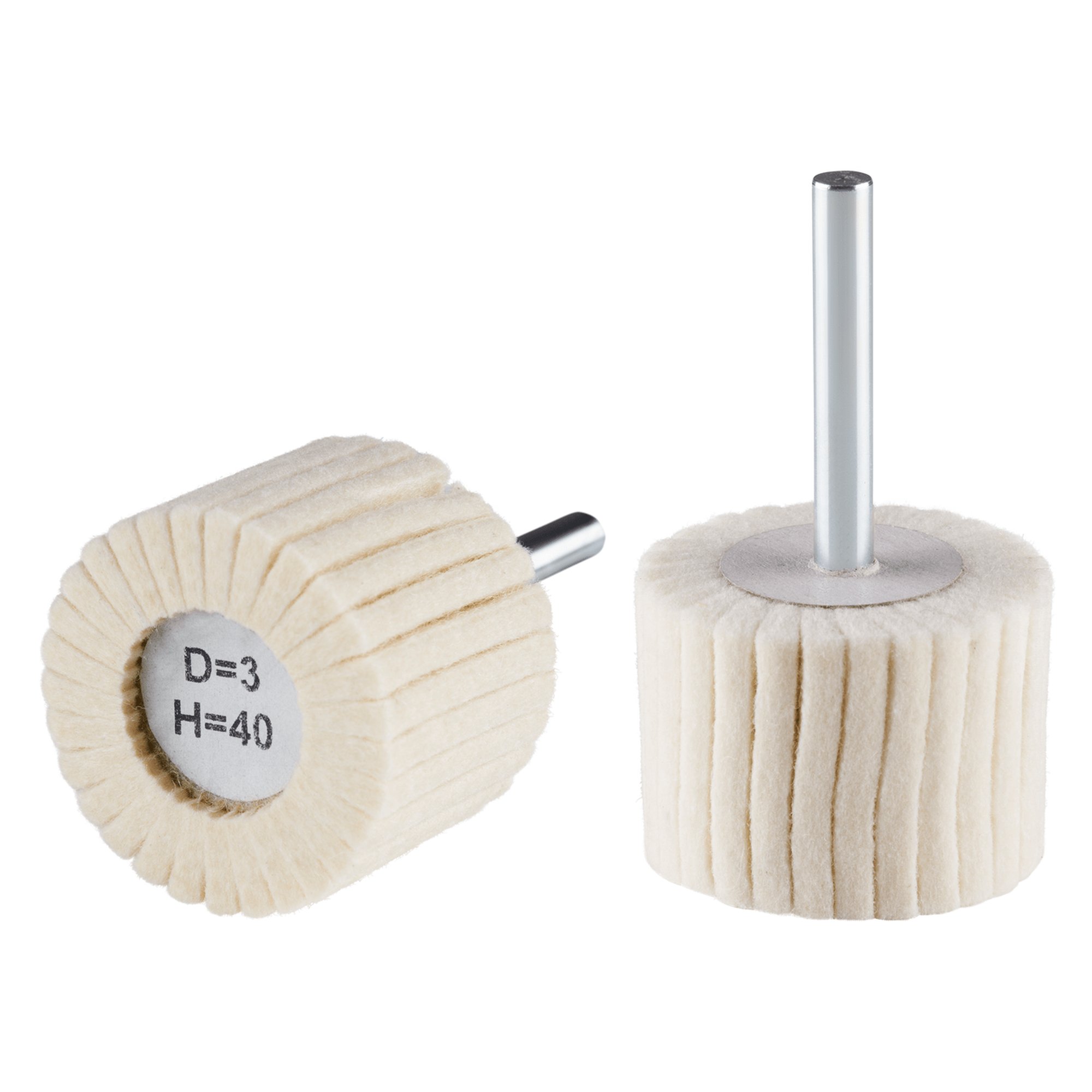 10 x RHODIUS Schleifmop Filzlamellenpolierer FLP Ø 40 mm