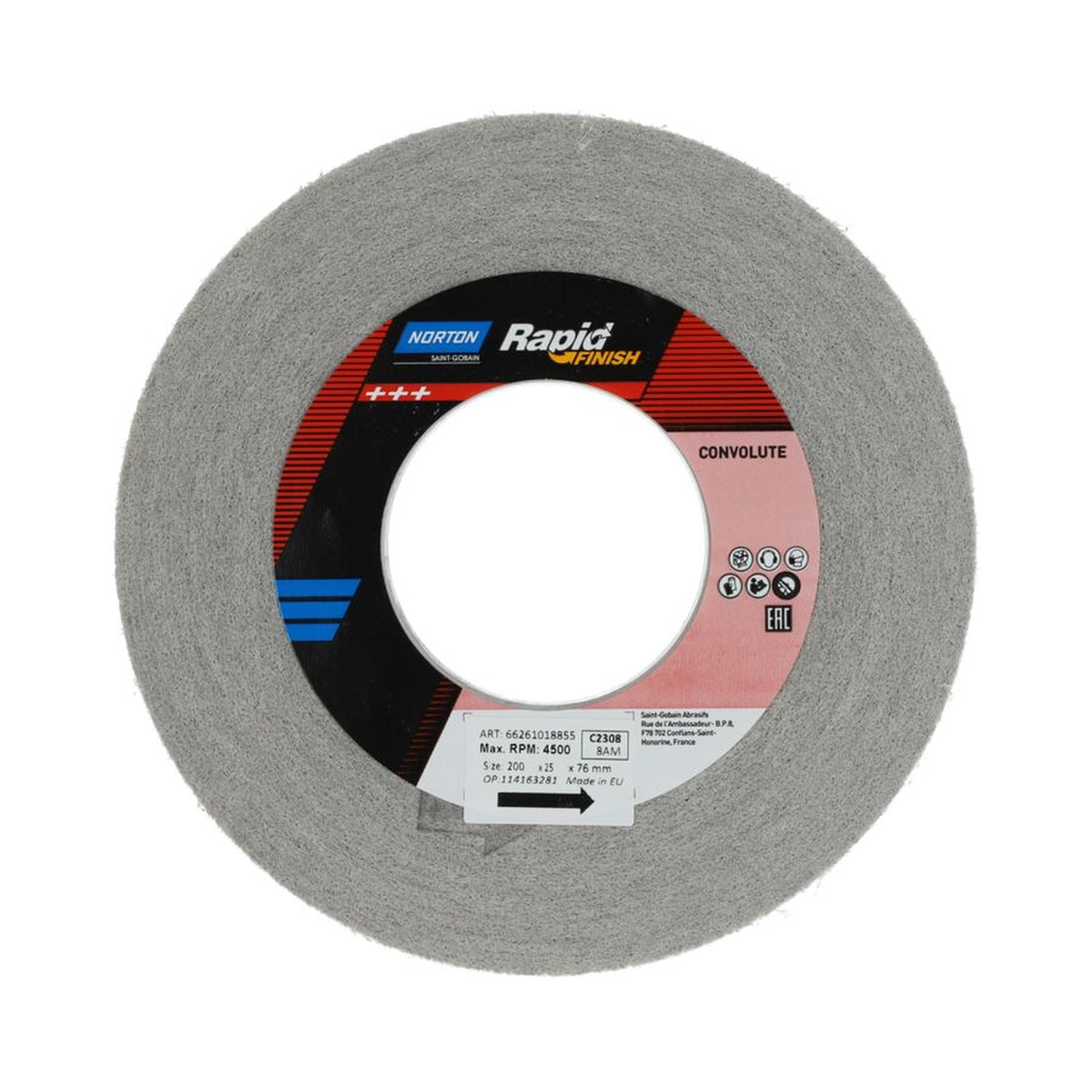 3 x Norton Gewickelte Kompaktscheibe Rapid Finish Series 1000 Long Life C2308