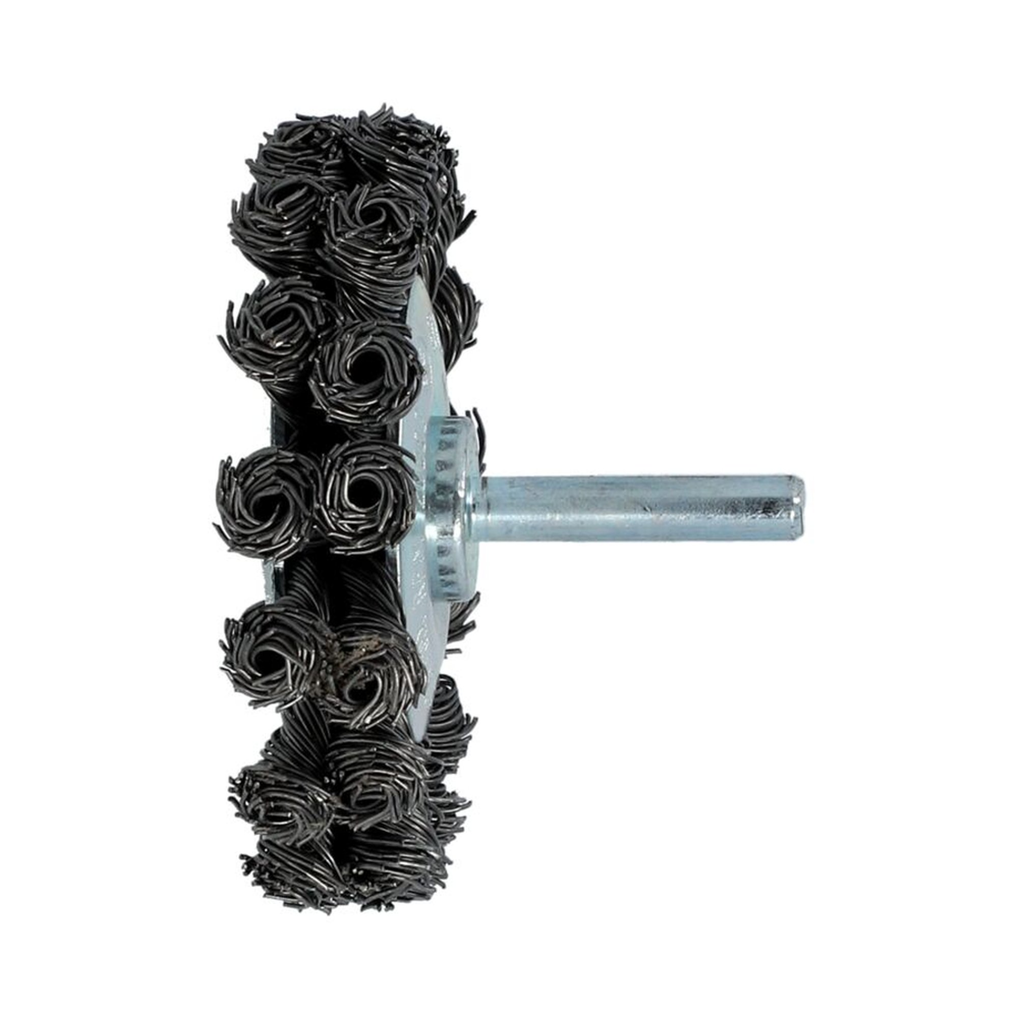 12 x Norton Drahtbürste Rundbürste auf Schaft, gezopft WHB 70mm 0,50 T15