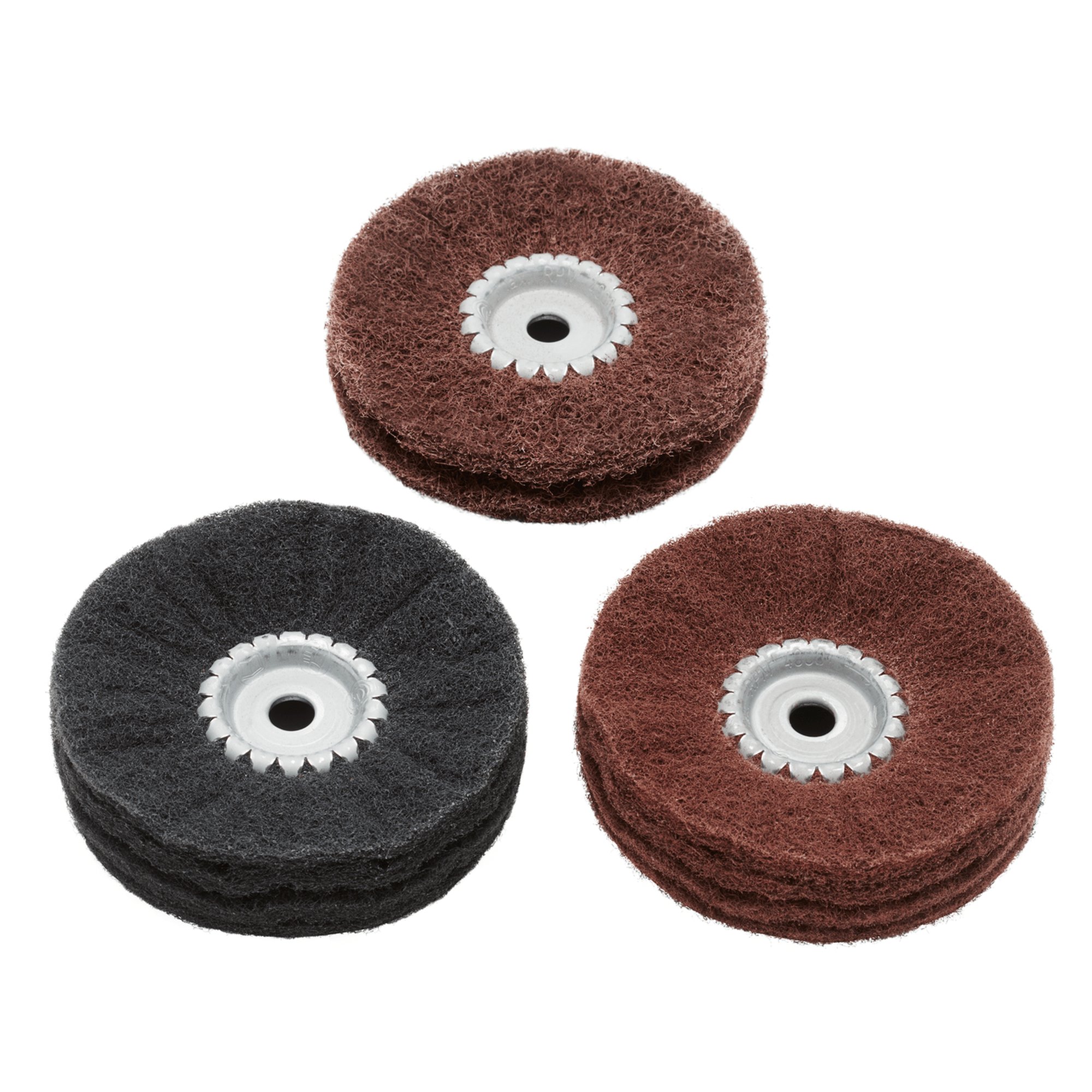 RHODIUS Satinierringset SATSET Ø 100 mm Körnung Set