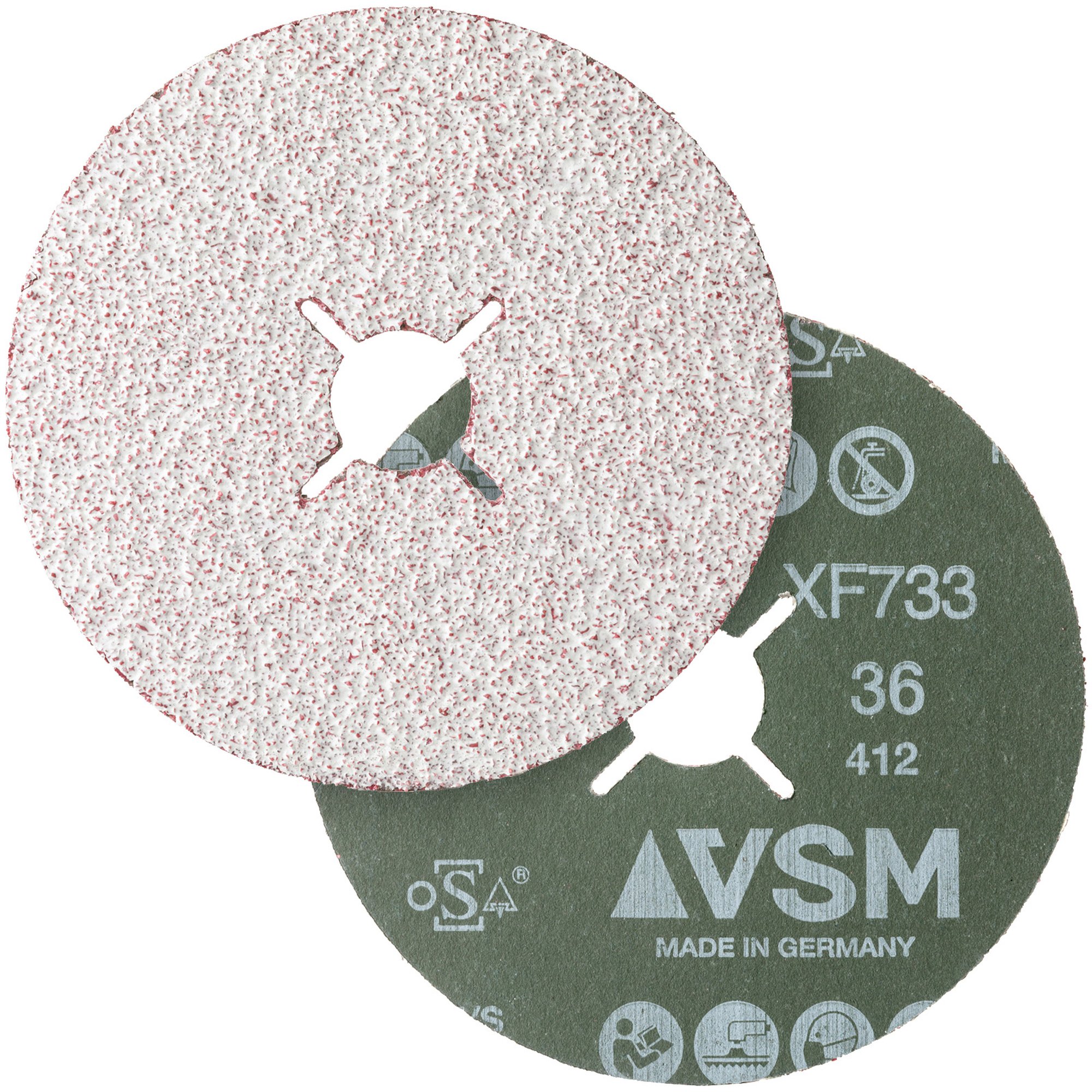 VSM XF733 CERAMICS Fiberscheibe | Ø 125 mm | Korn 36