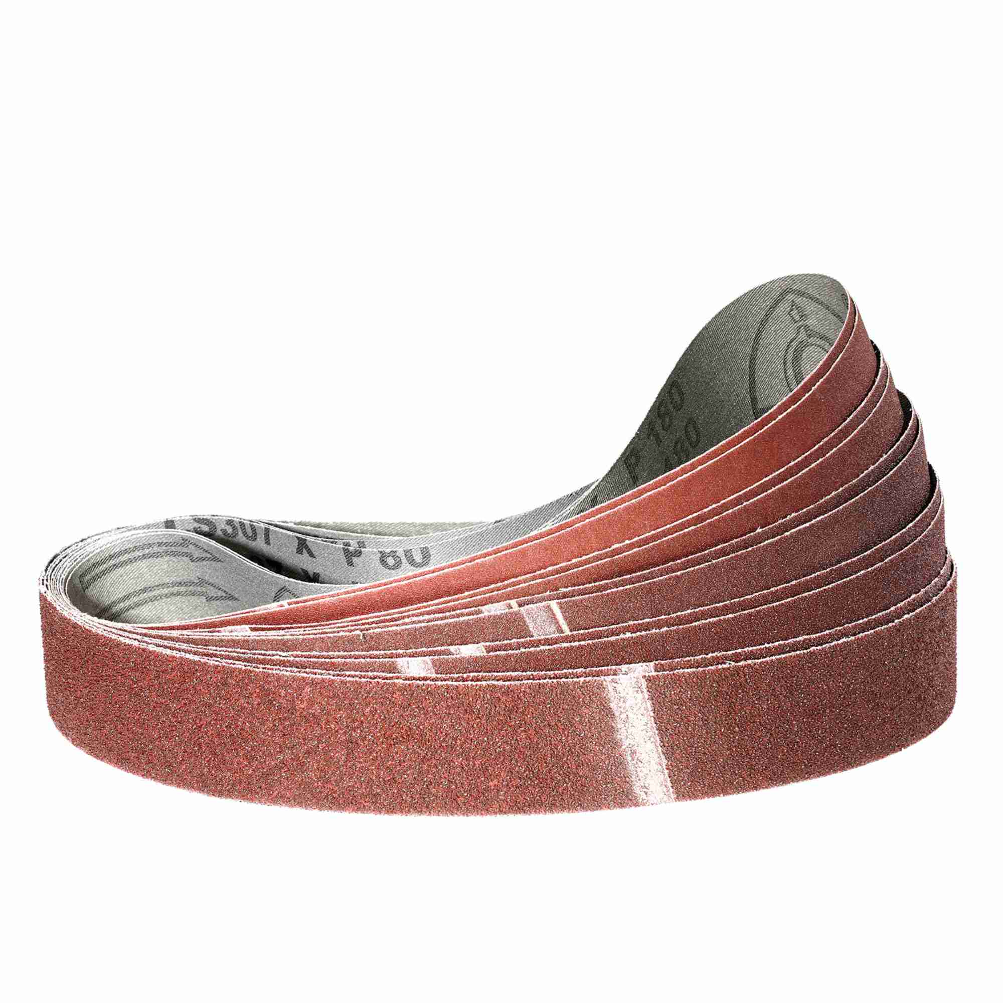 Klingspor Schleifband Profi-Set Korund | gemischte Körnungen 40/60/80/120/180 für Bandschleifer | Alle Maße wählbar