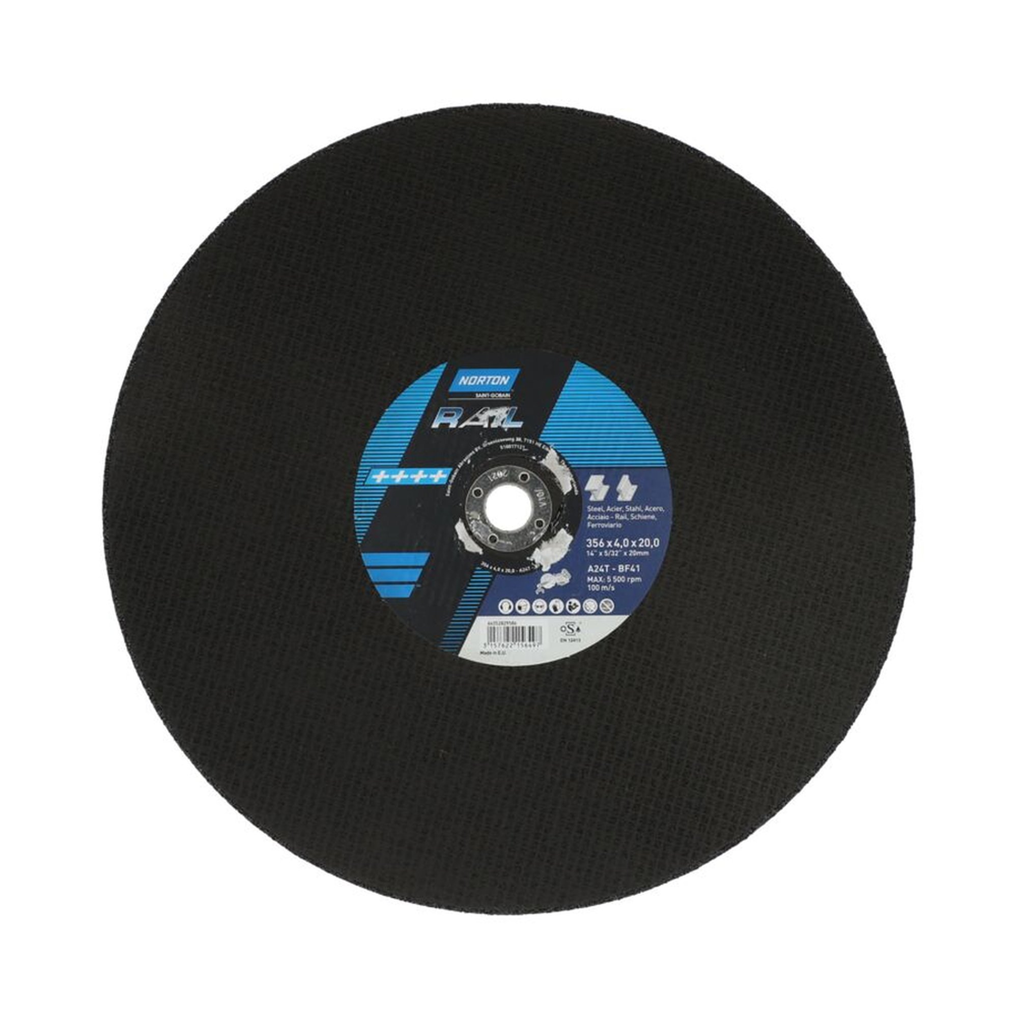 10 x Norton Trennscheibe für Metall RAIL 350x4x20mm - Hochleistungsscheiben