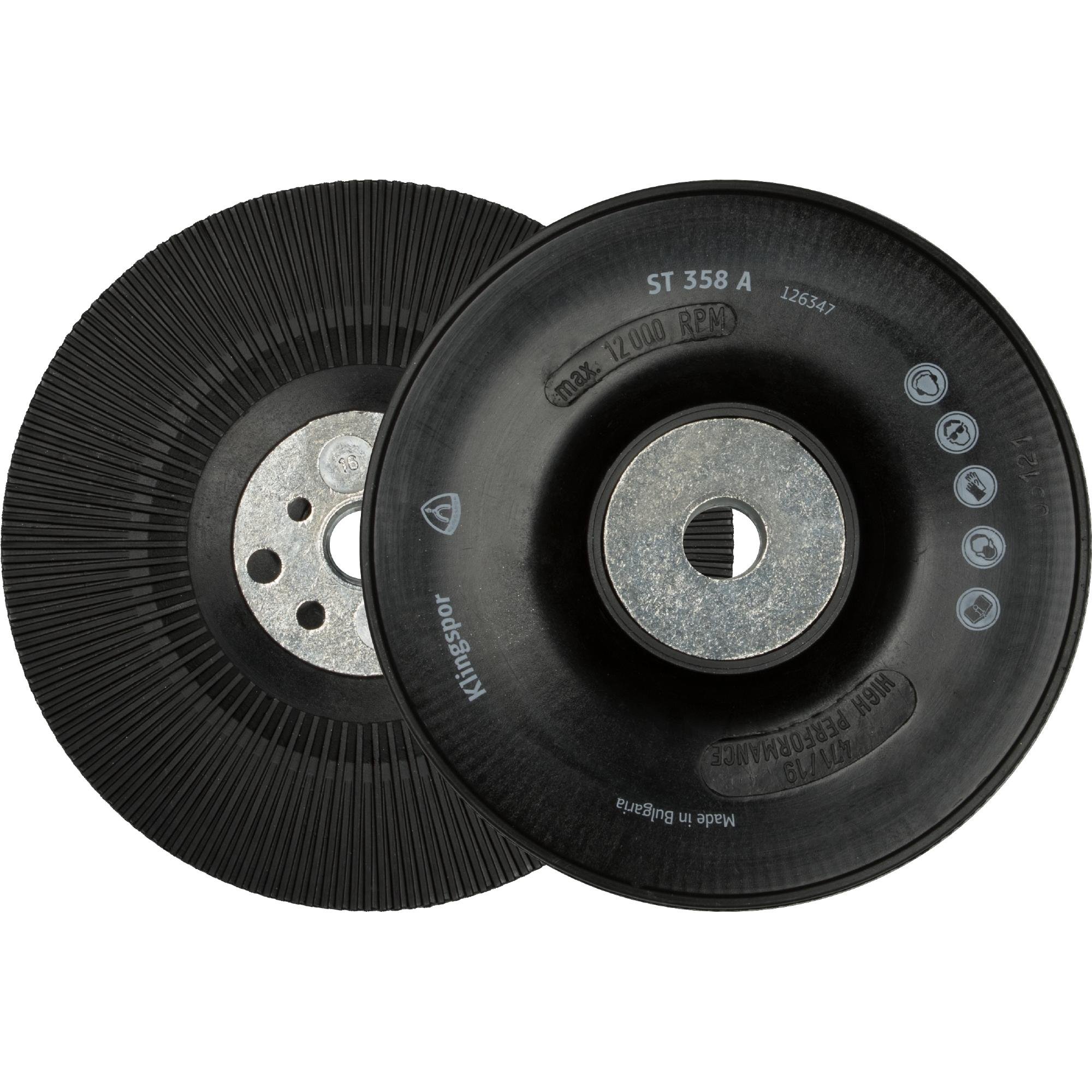 1 x Klingspor ST 358 A Stützteller gerippt, 115 mm Gewinde M 14