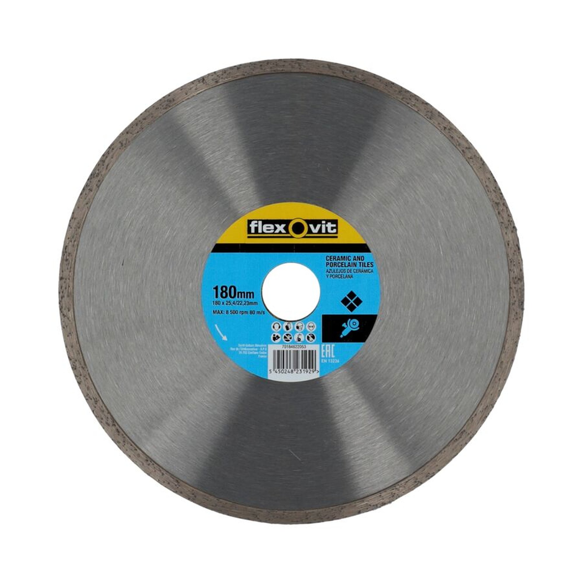 Norton Diamantscheibe 180x25.4mm Flexovit MERCHANDISING CR für präzises Schneiden