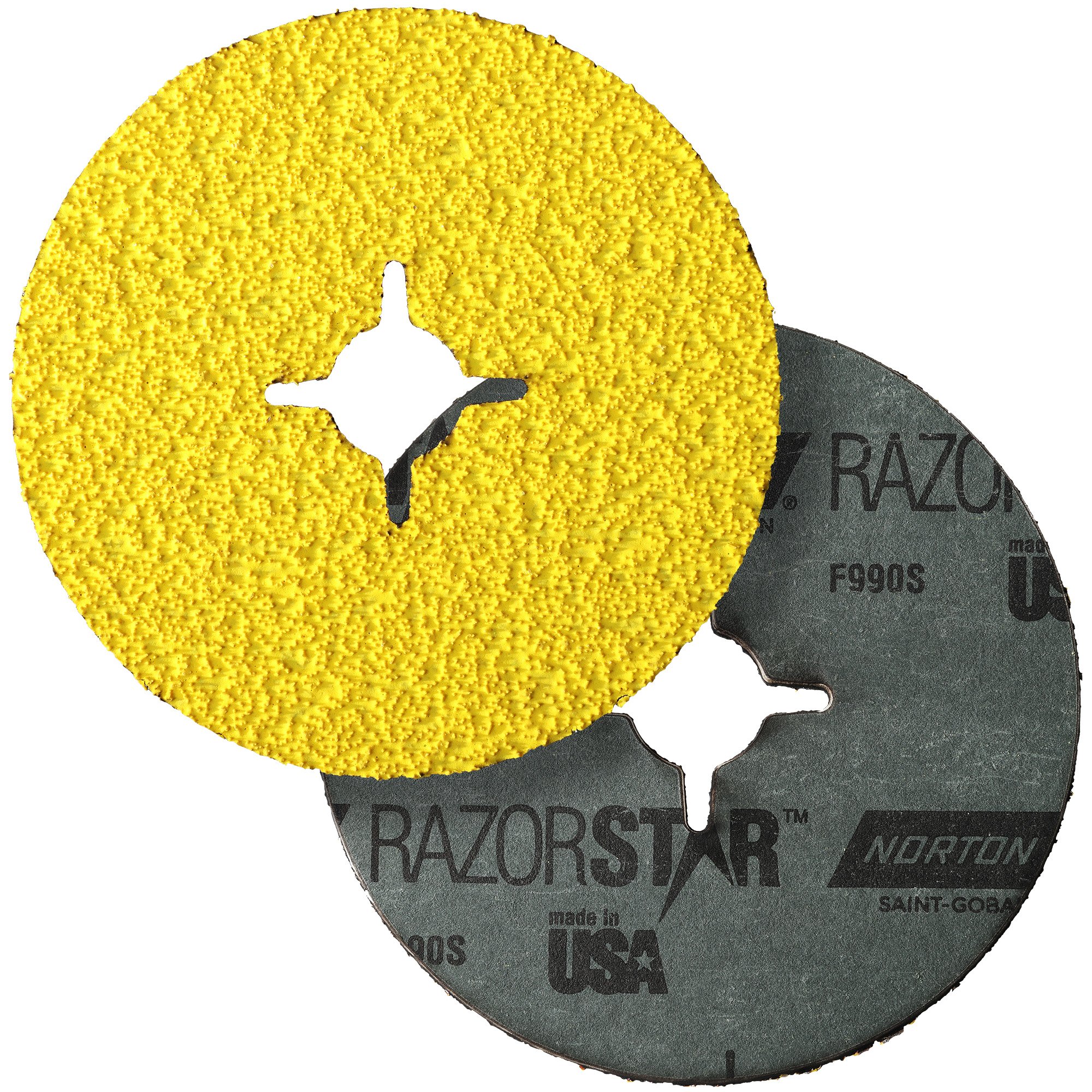 Norton RazorStar F990S Fiberscheibe | 125x22 mm | Korn 36 - Industriequalität