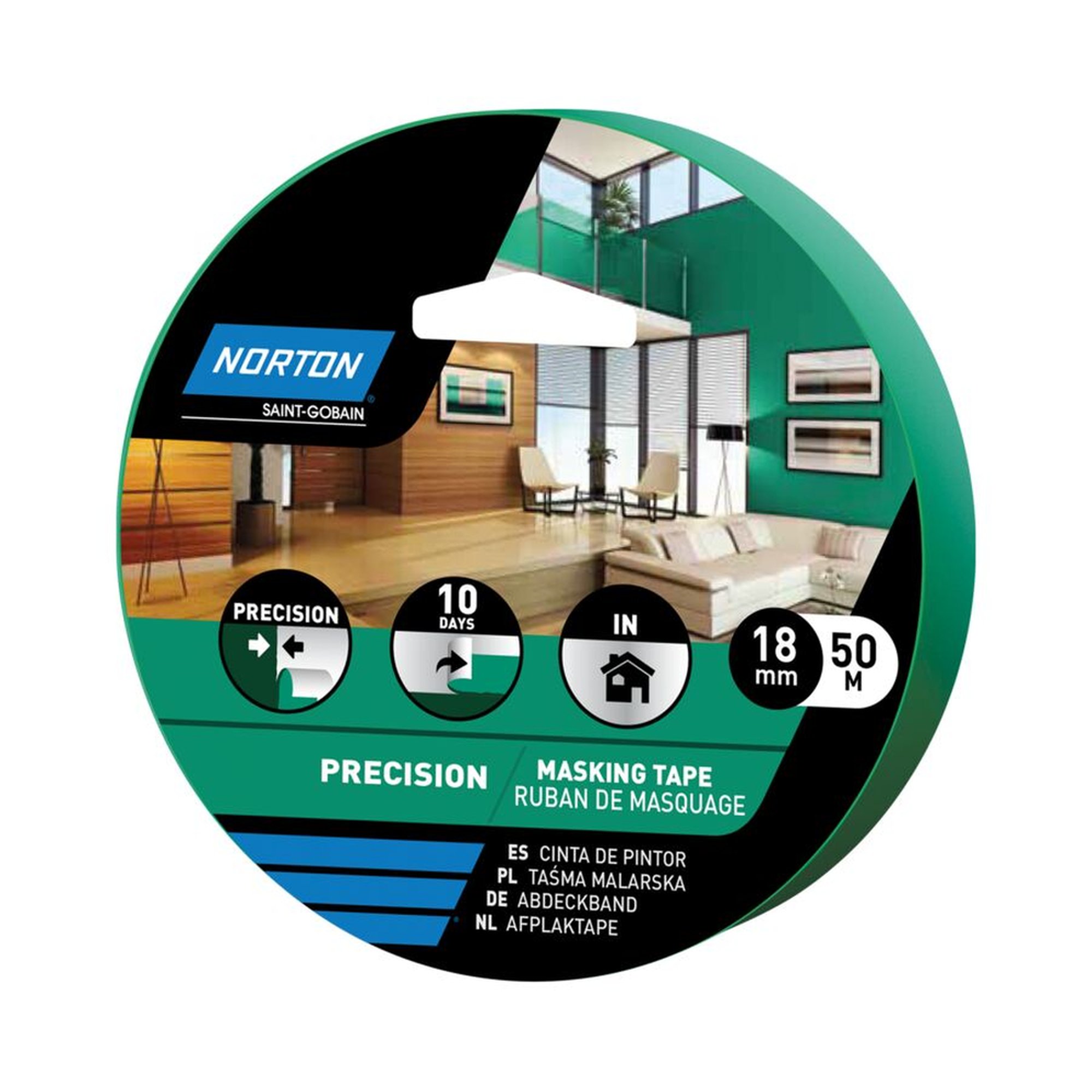 48 x Norton Klebebänder Masking medium adhesion 18mm x 50000m - hohe Qualität