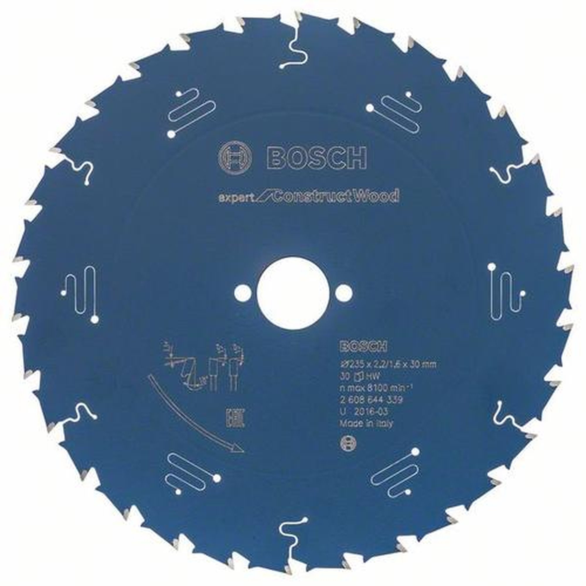 BOSCH Kreissägeblatt Expert für Bauholz, Ø 235 mm, 30 Zähne