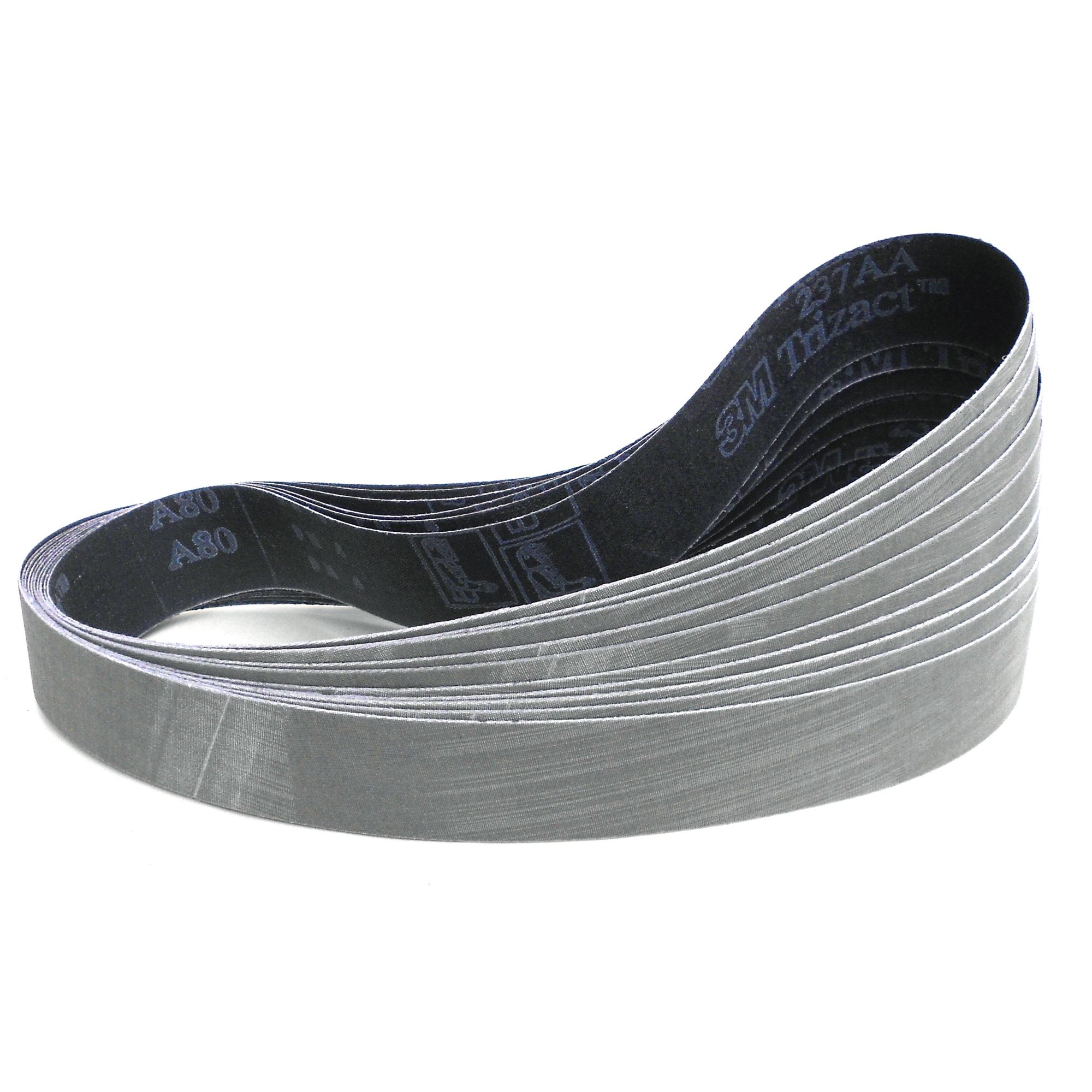 8er-SET Schleifbänder 3M Trizact 237AA in Körnung A160 - A006 | 40 x 760 mm