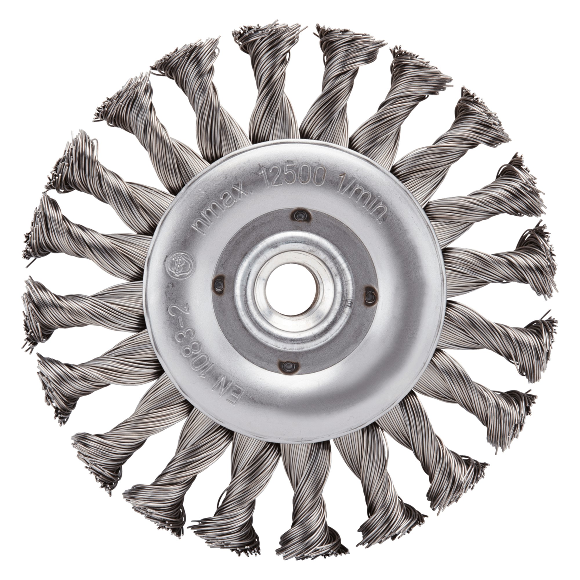 6 x RHODIUS Stahlbürste Drahtbürste Rundbürste SRBZ Ø 125 mm